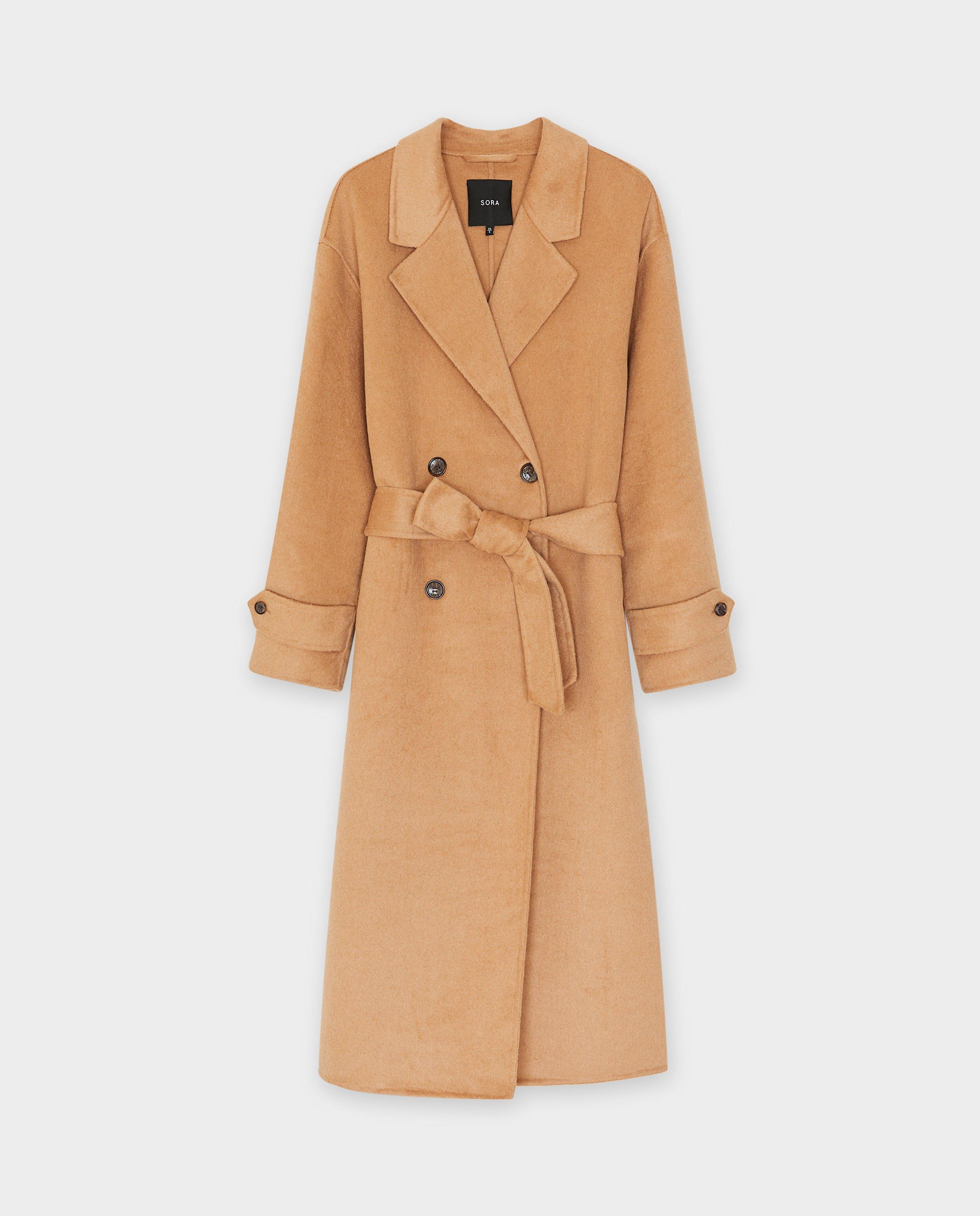 Winterjassen - Lange bruine jas, dames