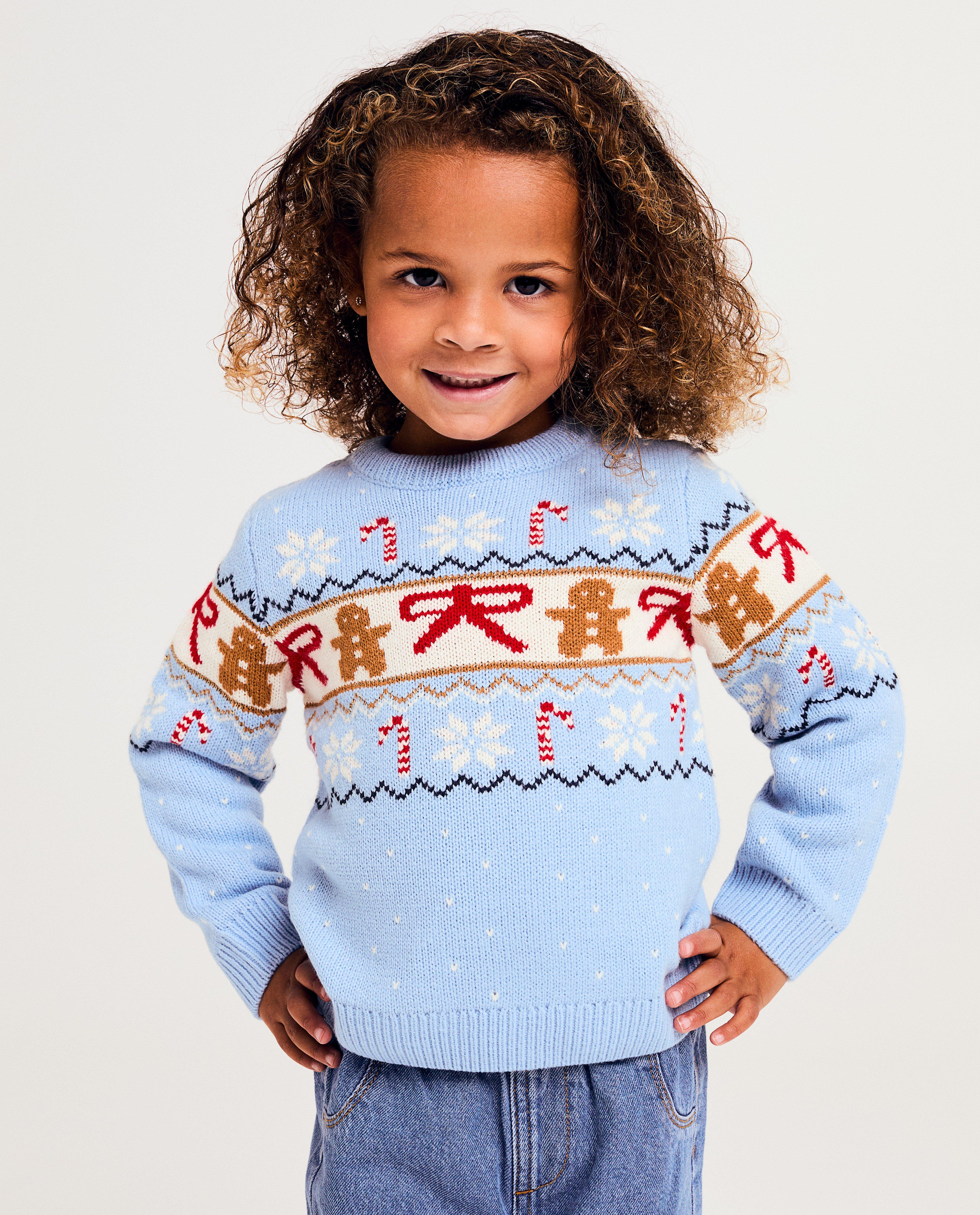 Kersttrui met print, 2-7 jaar - null - Familystories