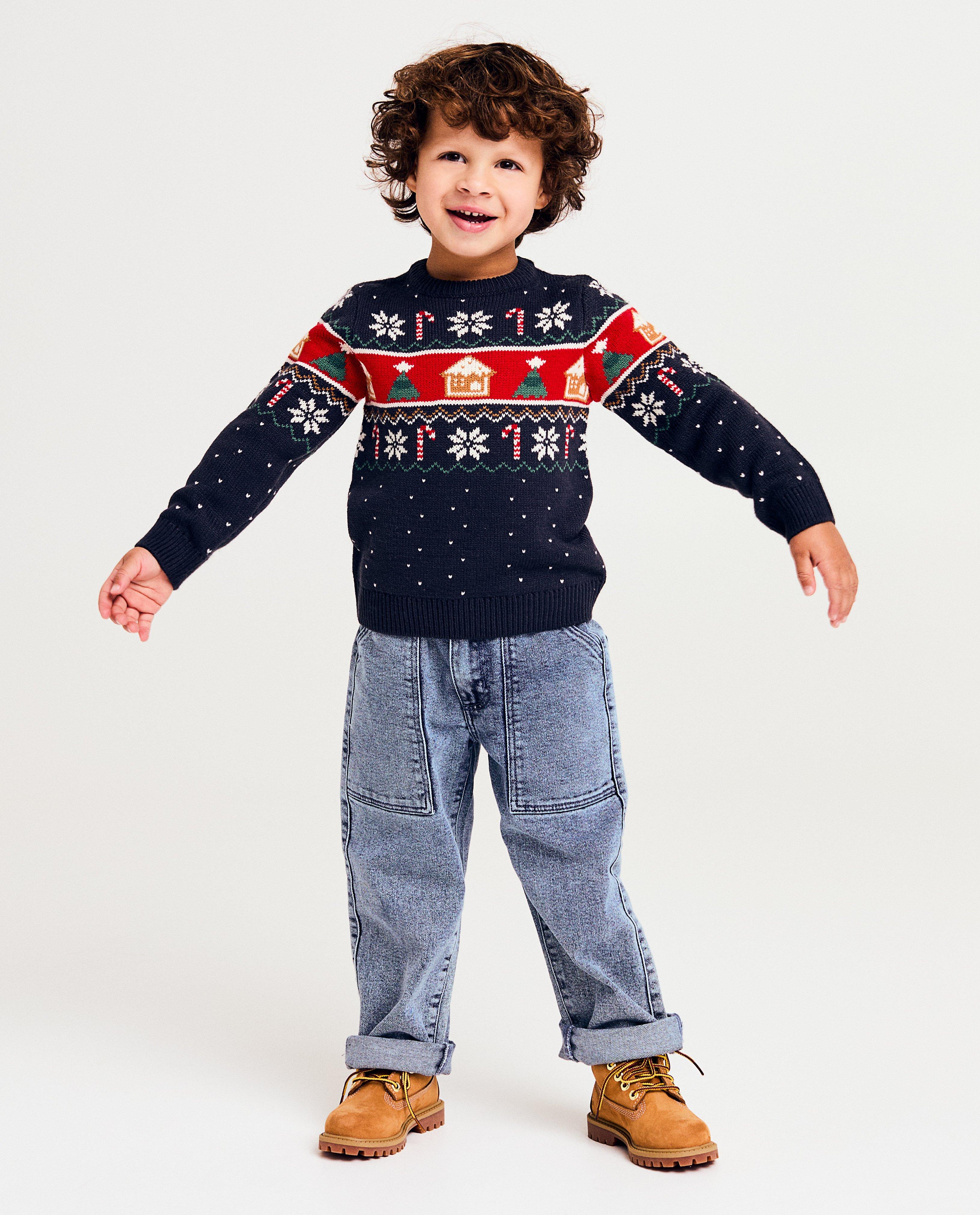 Truien - Kersttrui met print, 2-7 jaar