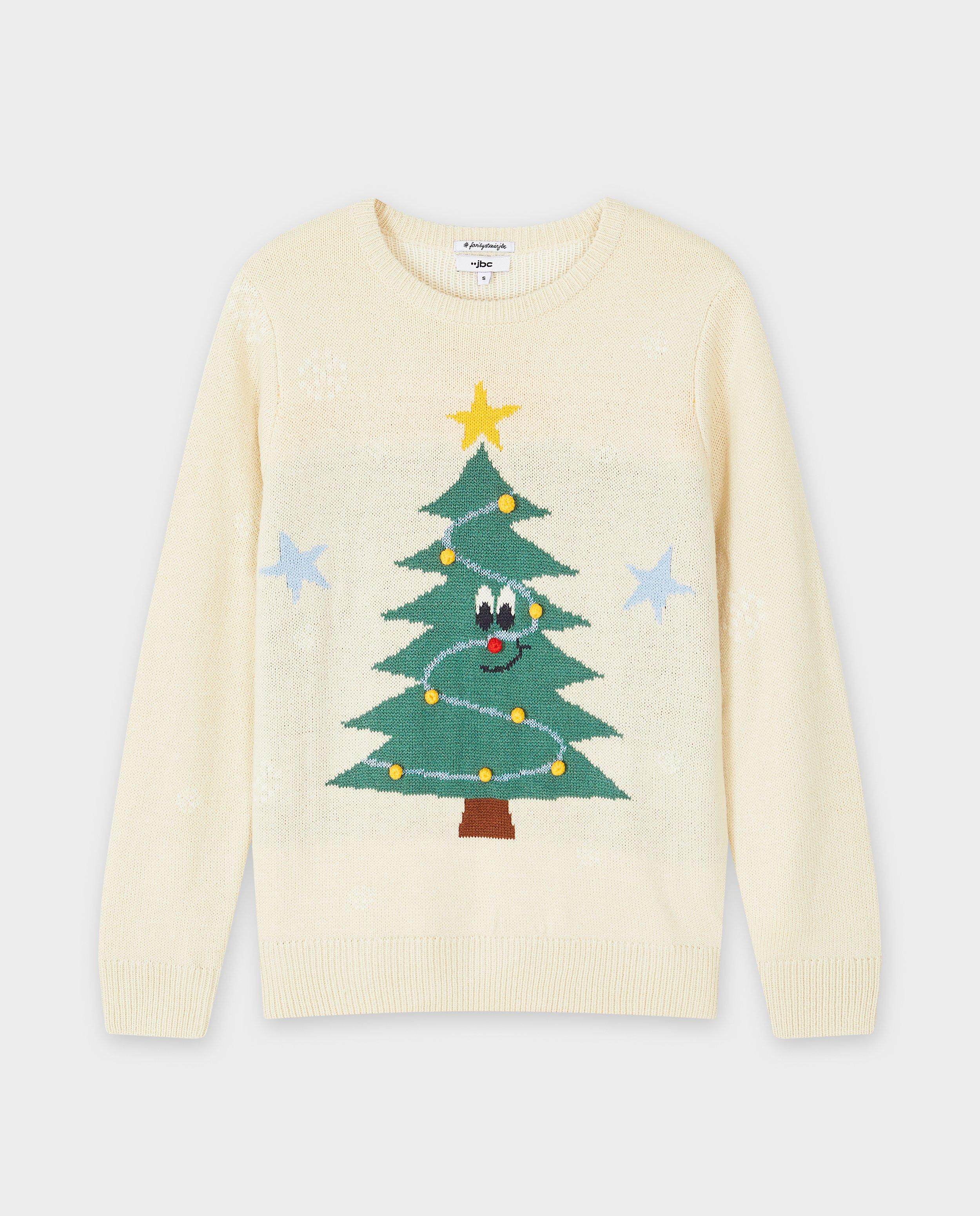 Truien - Trui met print en pompons, dames