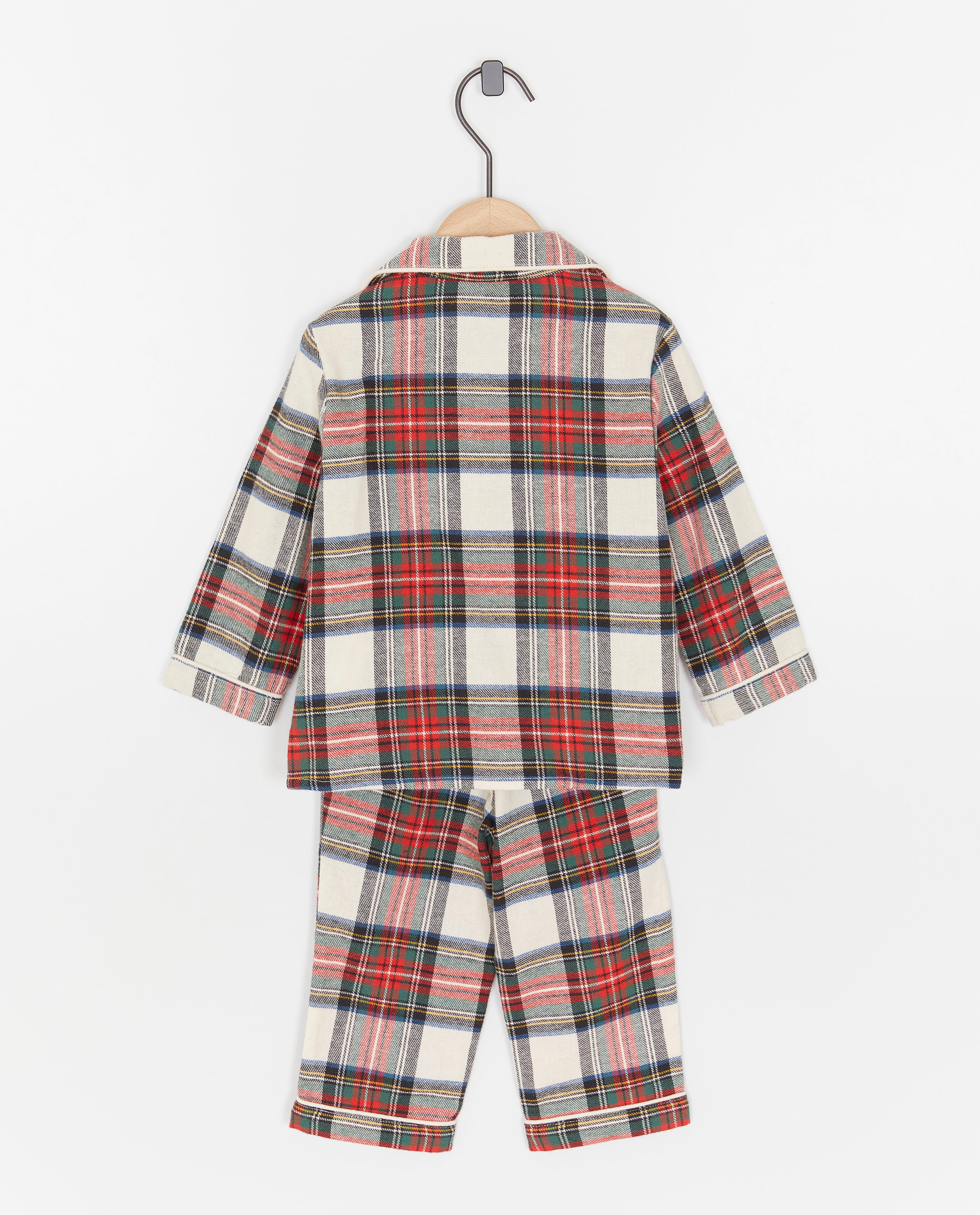 Nachtkleding - Flanellen pyjama met ruiten, baby