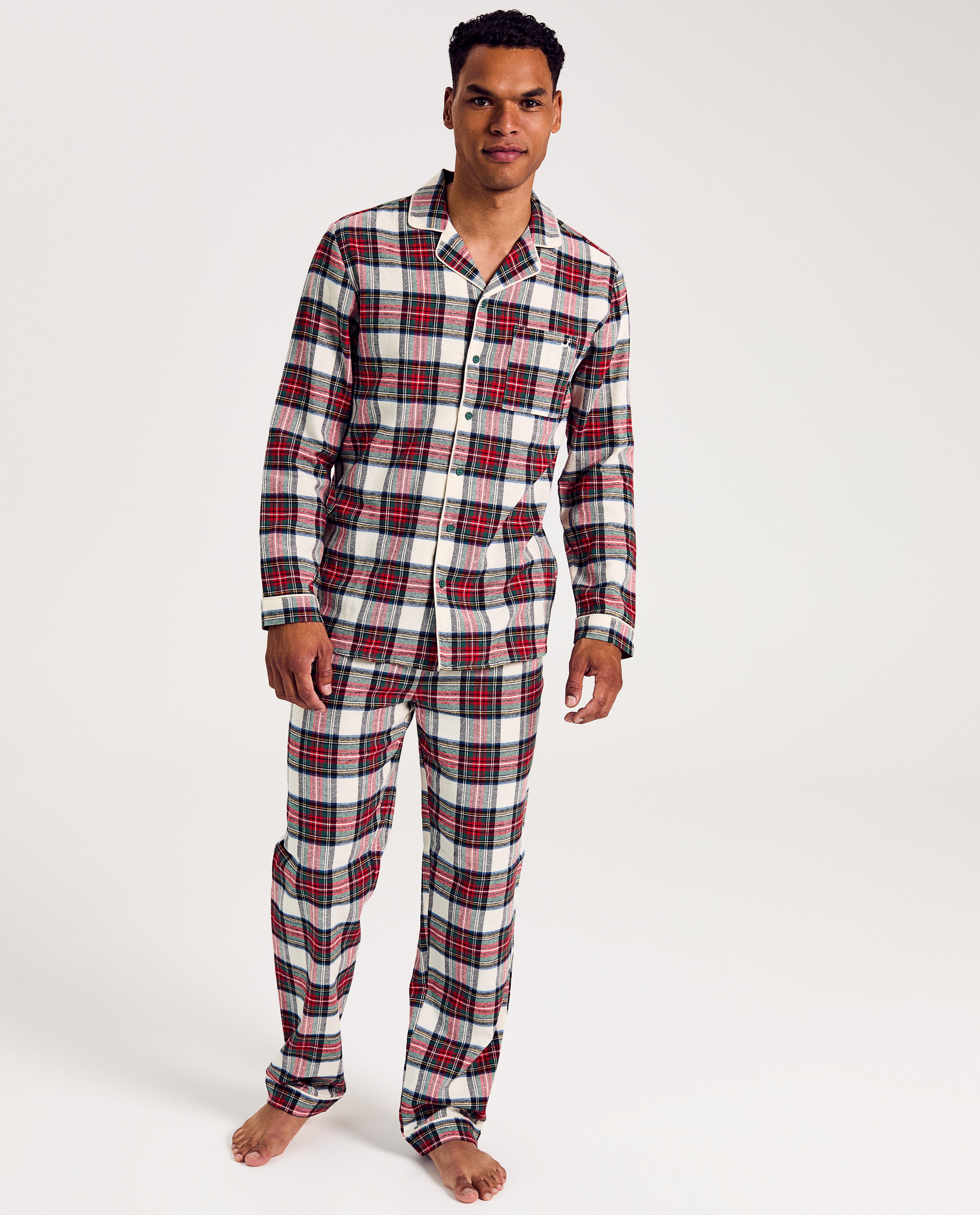 Pyjama en flanelle à carreaux, hommes - null - Familystories