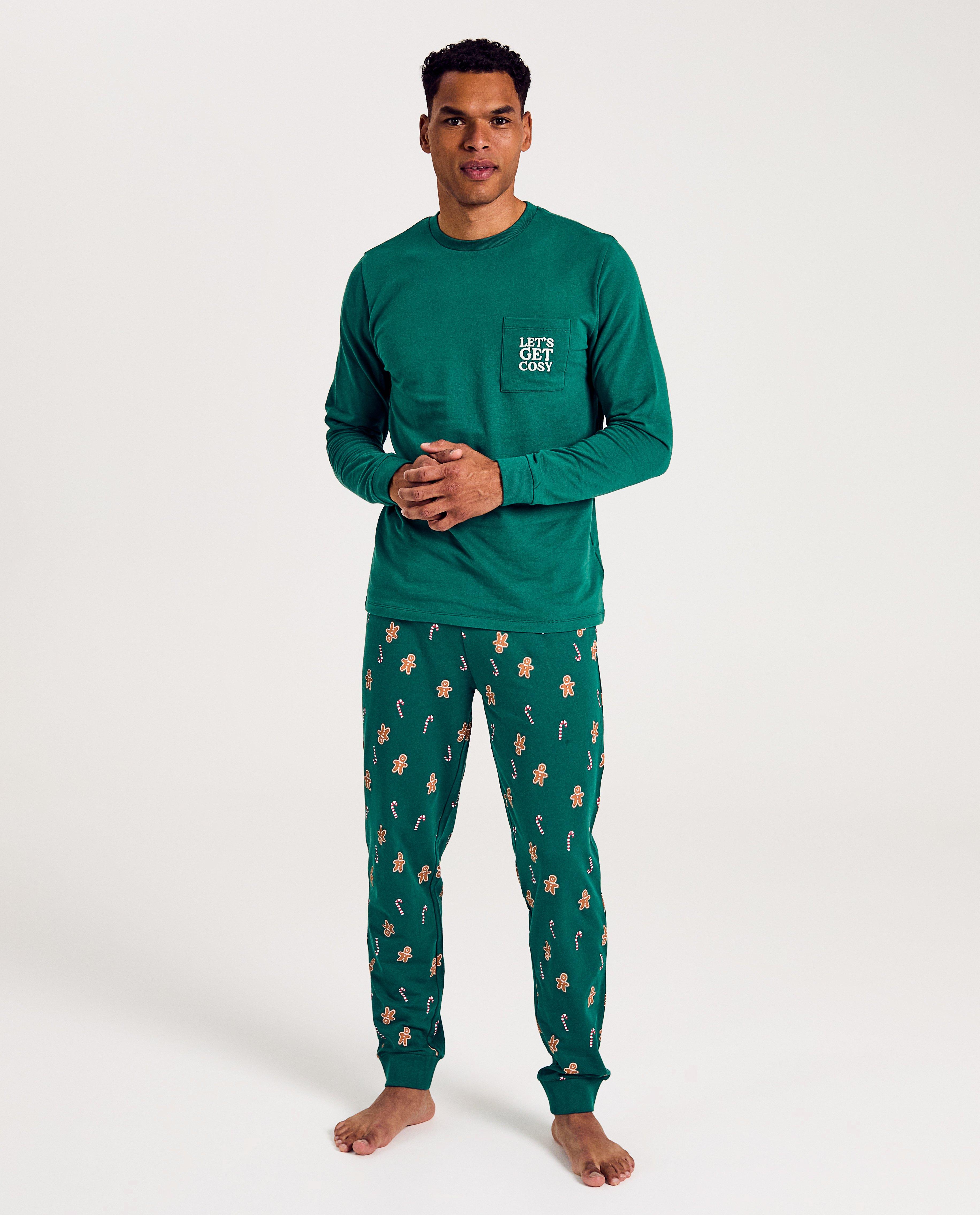 Pyjama met geborduurd opschrift, heren - null - Familystories