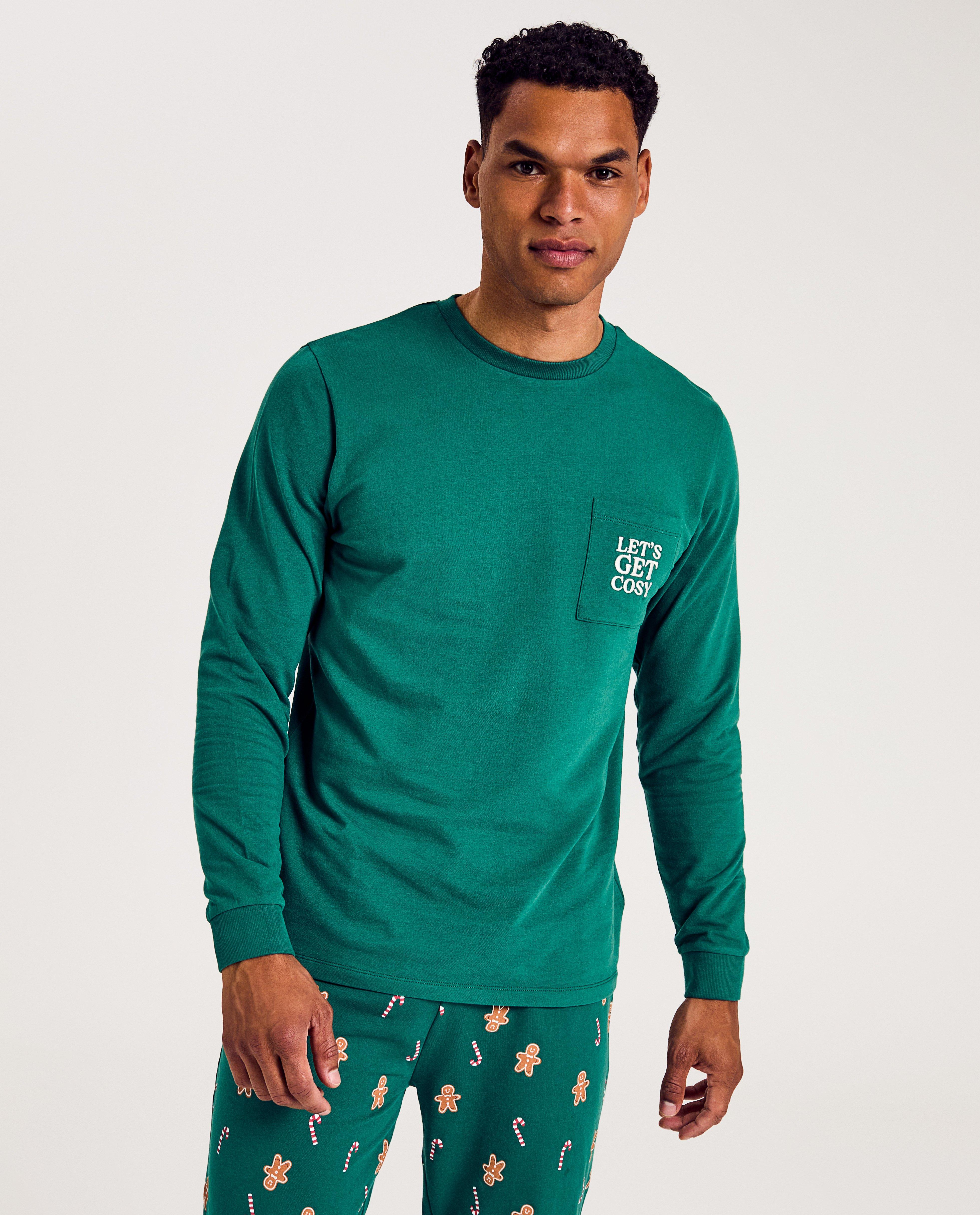 Nachtkleding - Pyjama met geborduurd opschrift, heren