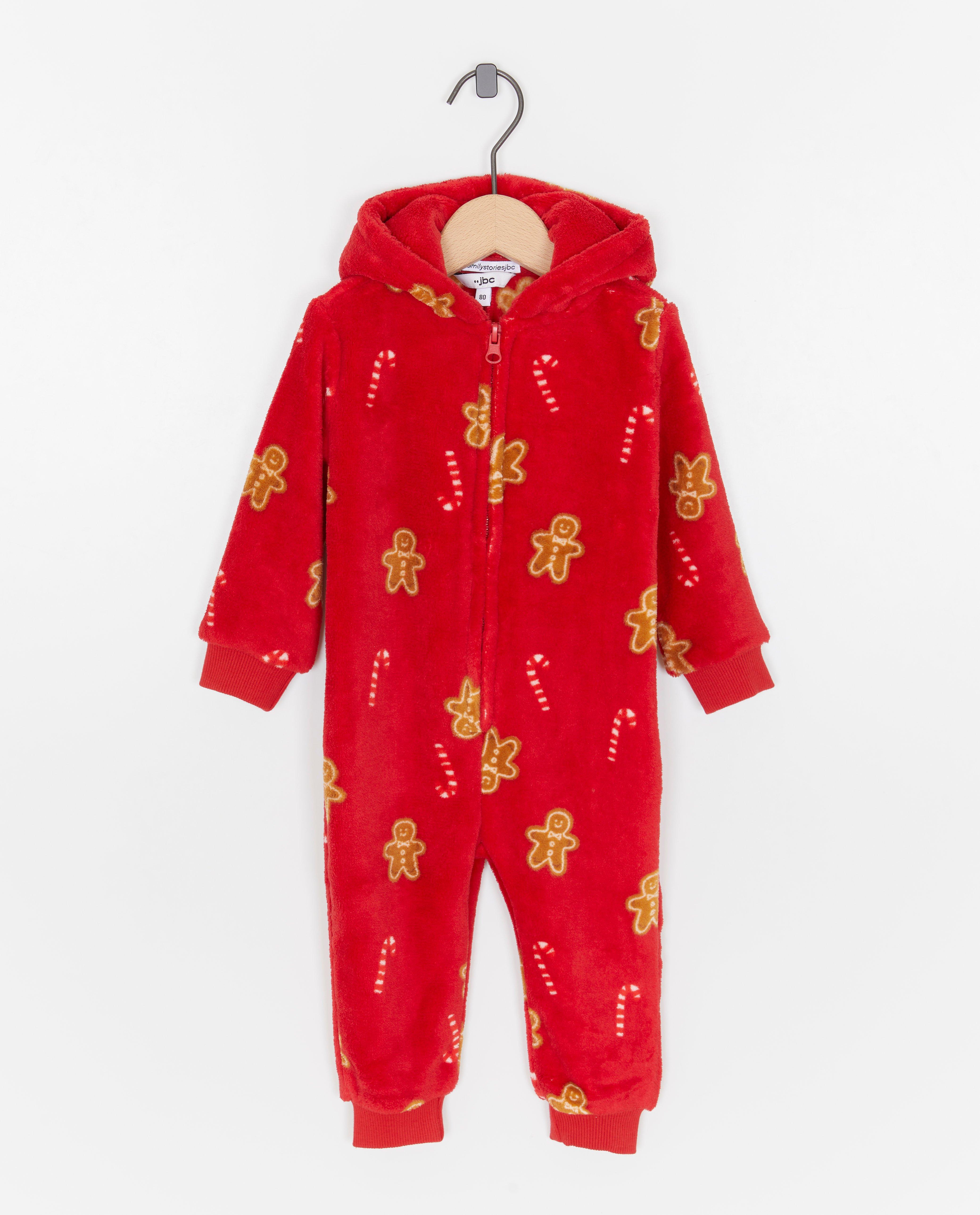 Nachtkleding - Fleece onesie met print, baby