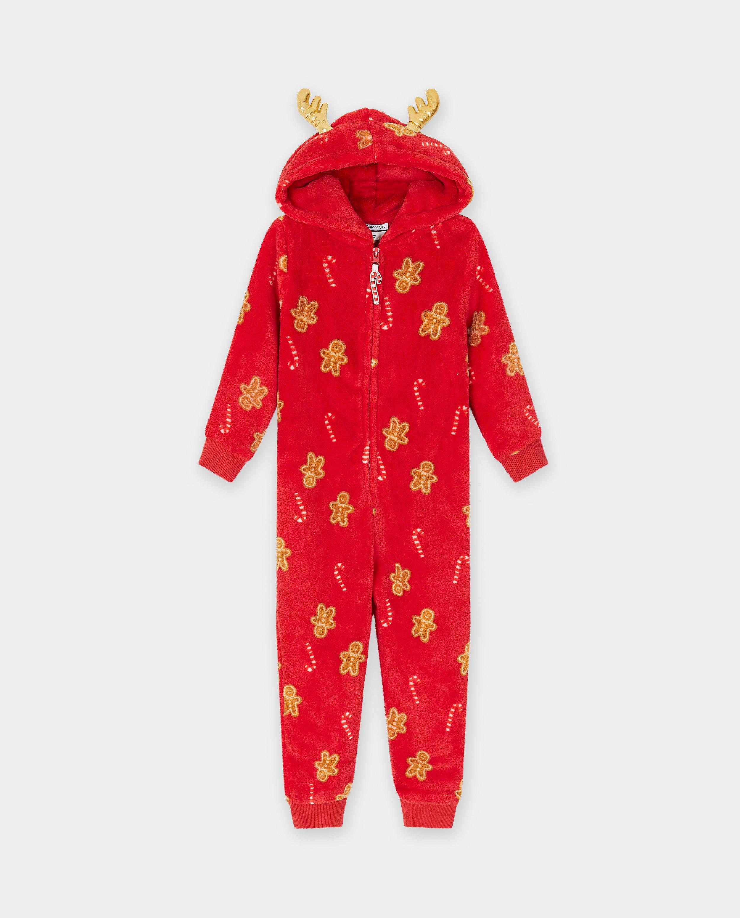 Nachtkleding - Fleece onesie met print, 2-7 jaar