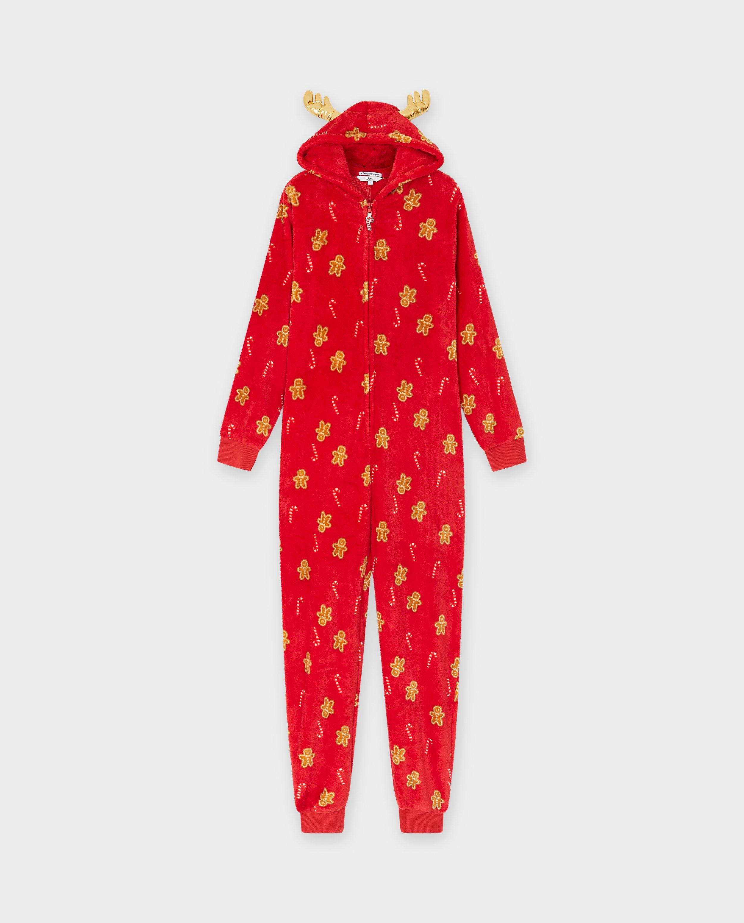 Nachtkleding - Fleece onesie met print, dames