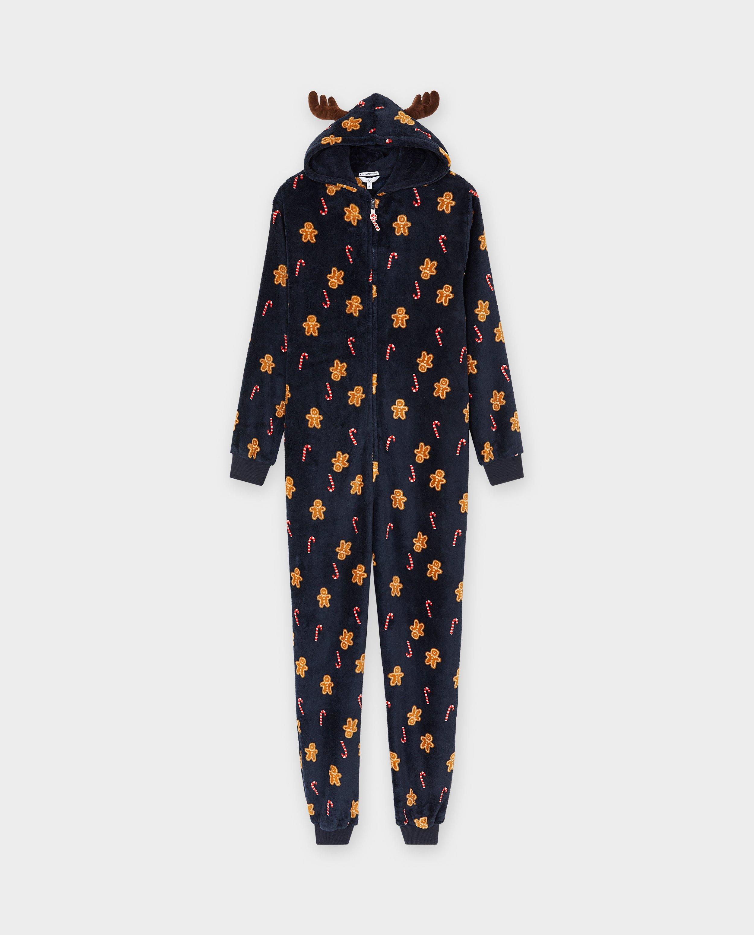Nachtkleding - Fleece onesie met print, heren