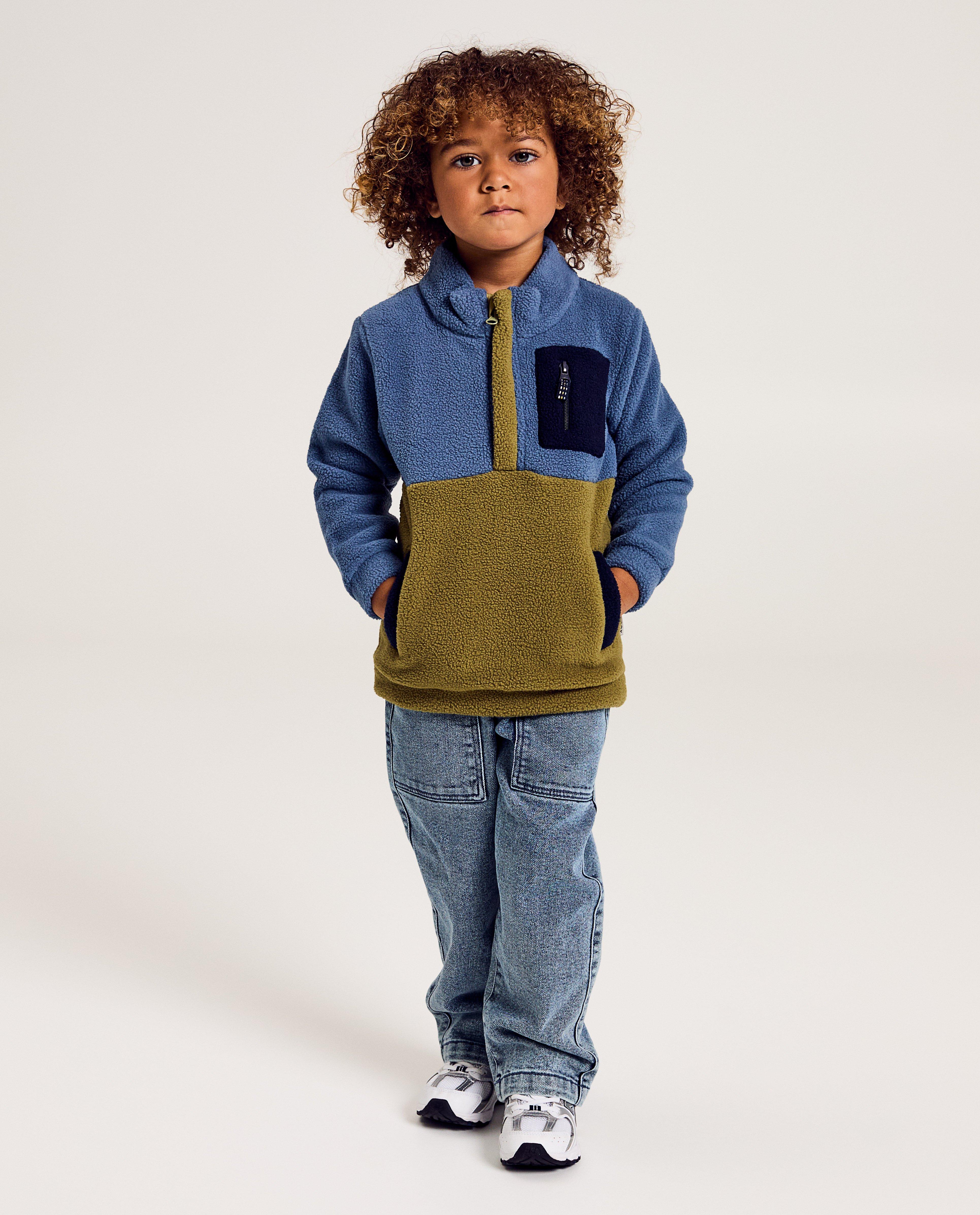 Sweaters - Fleece vest met color block