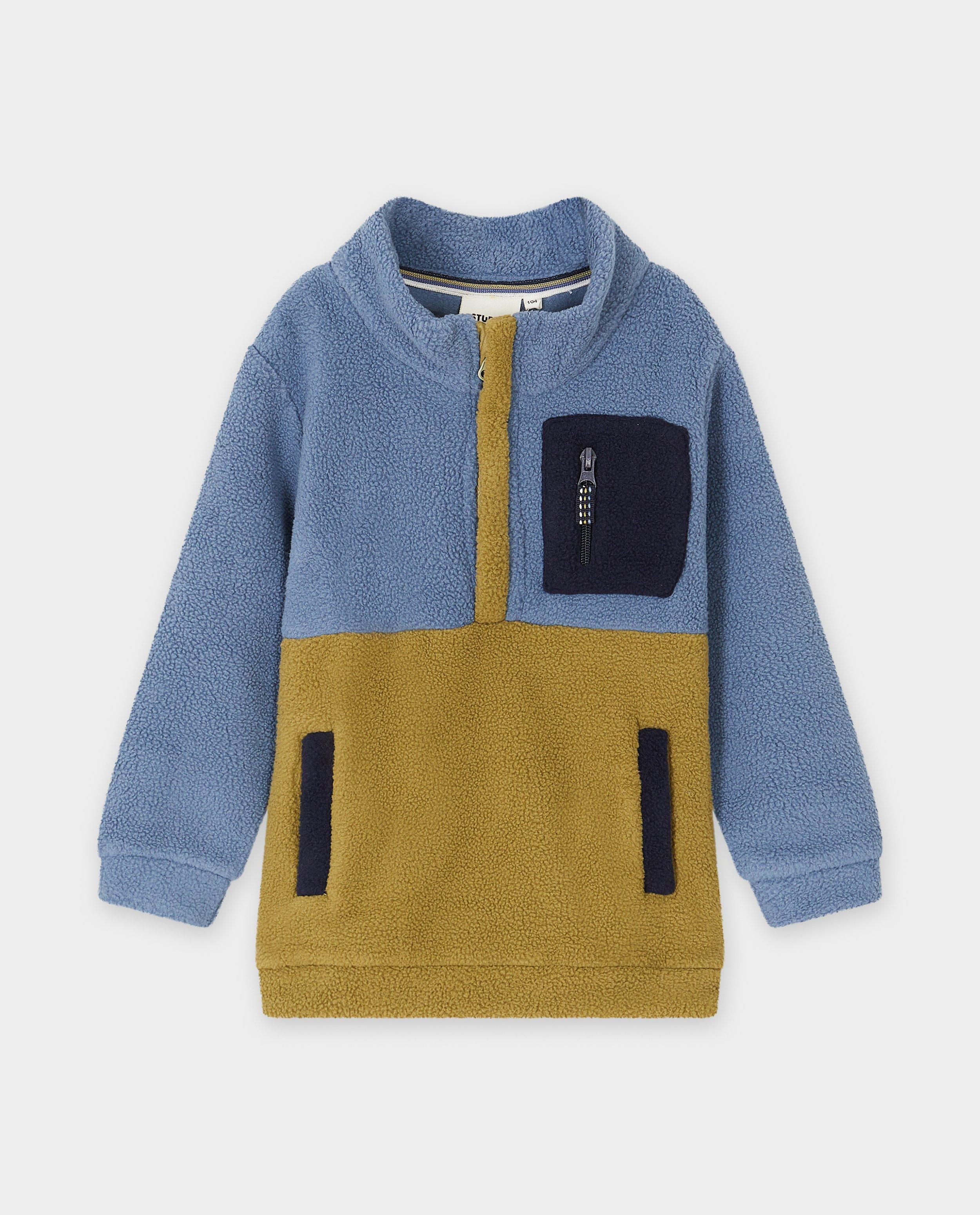 Sweaters - Fleece vest met color block