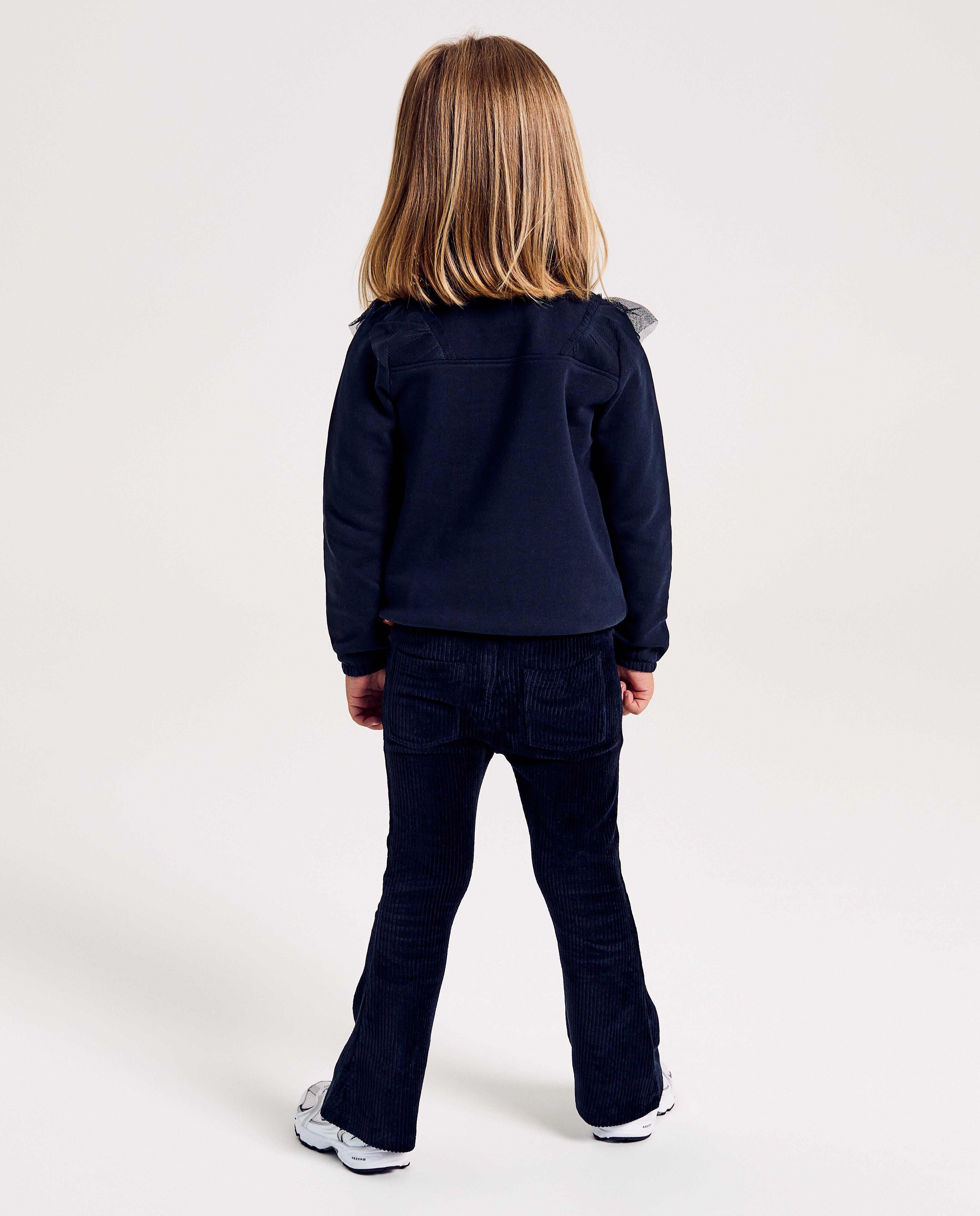 Broeken - Broek van ribfluweel, flared fit