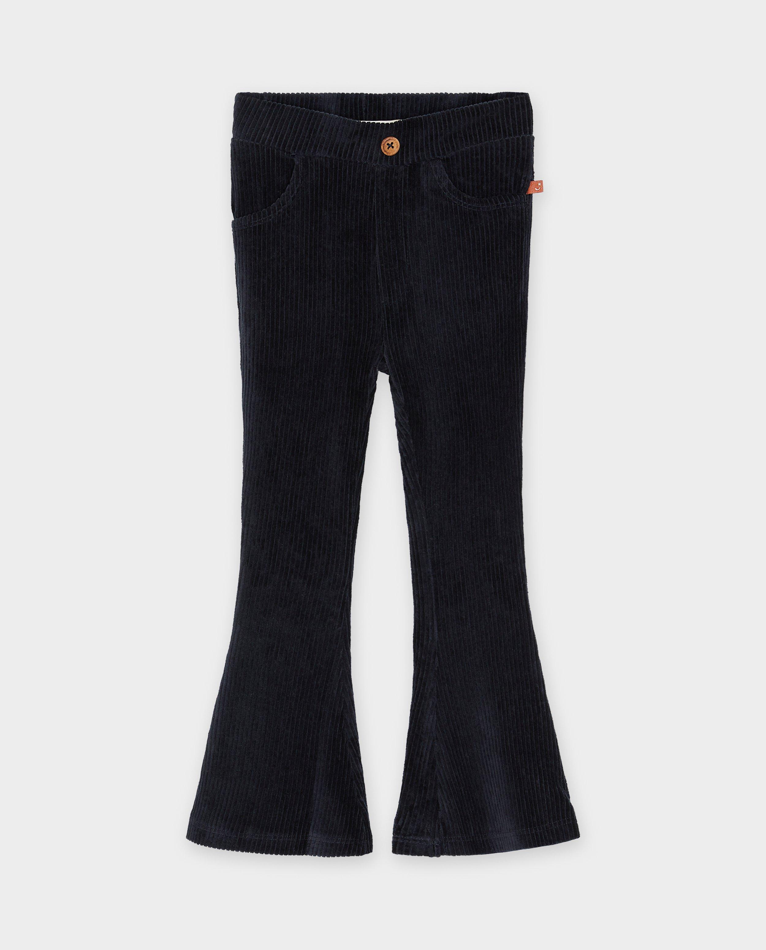 Broeken - Broek van ribfluweel, flared fit