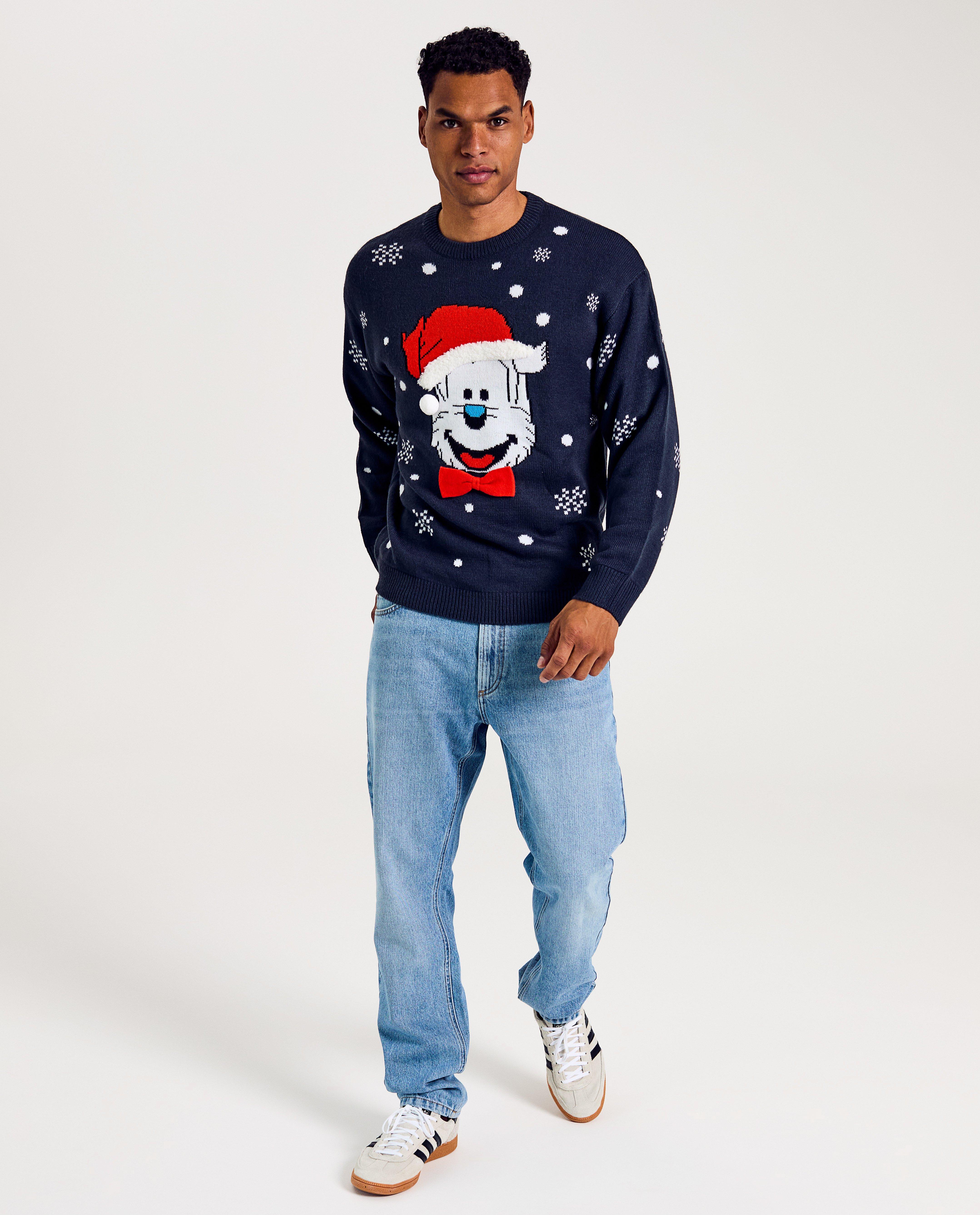 Truien - Kersttrui met print Samson, maat XS-XL