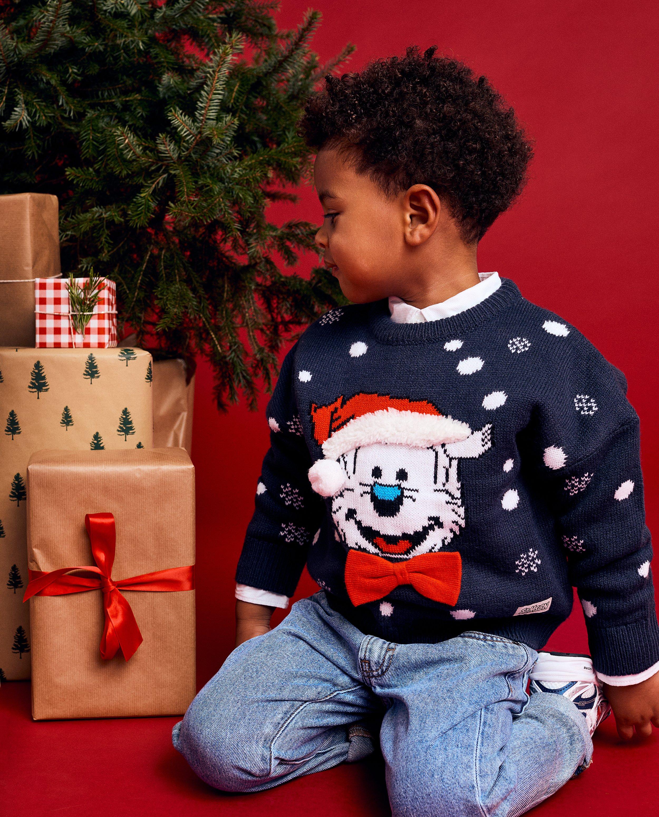 Kersttrui met print Samson, 2-7 jaar - Product Detail - donkerblauw - afbeelding nummer 1