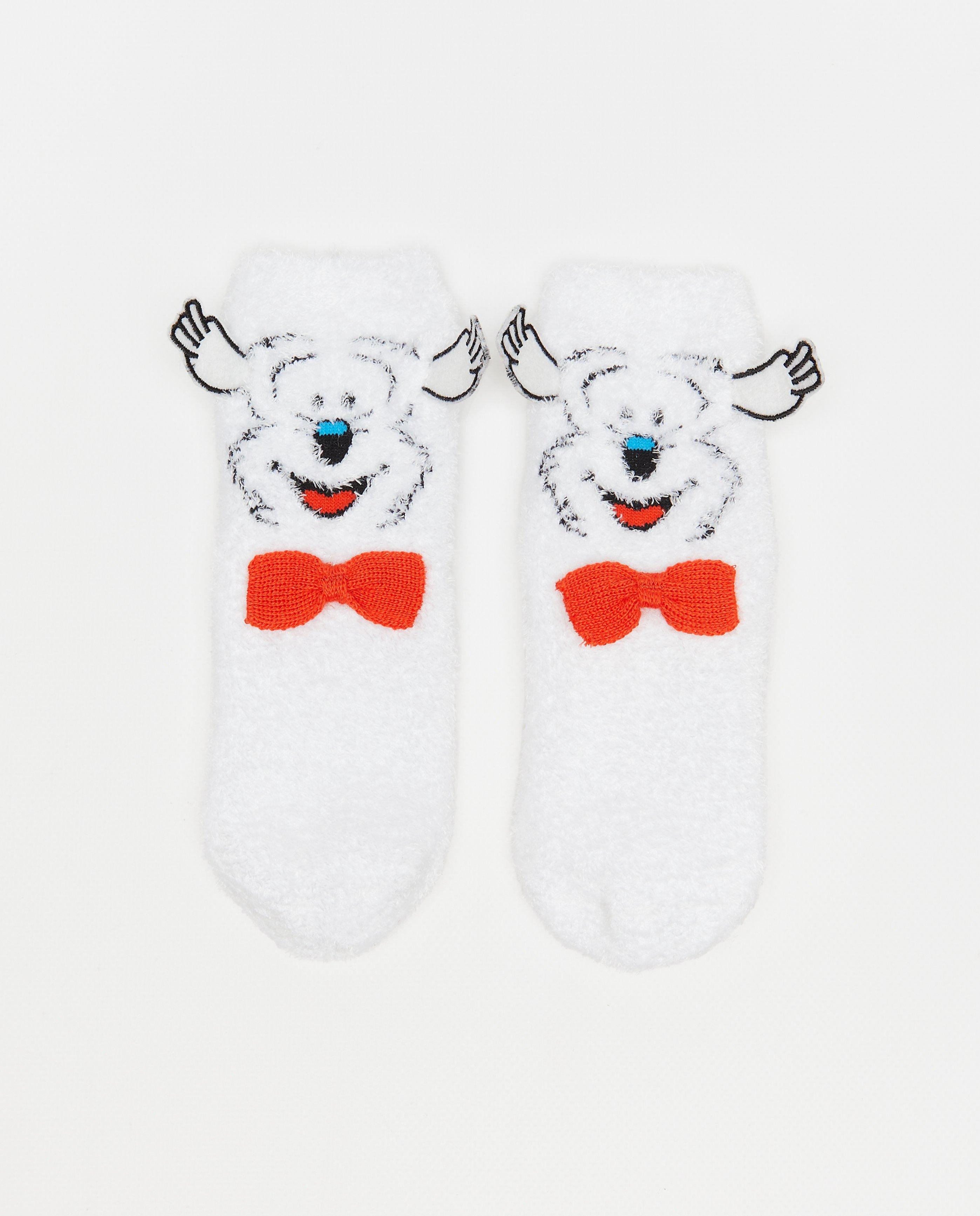 Fluffy kousen met print Samson, maat 23-34 - null - Samson