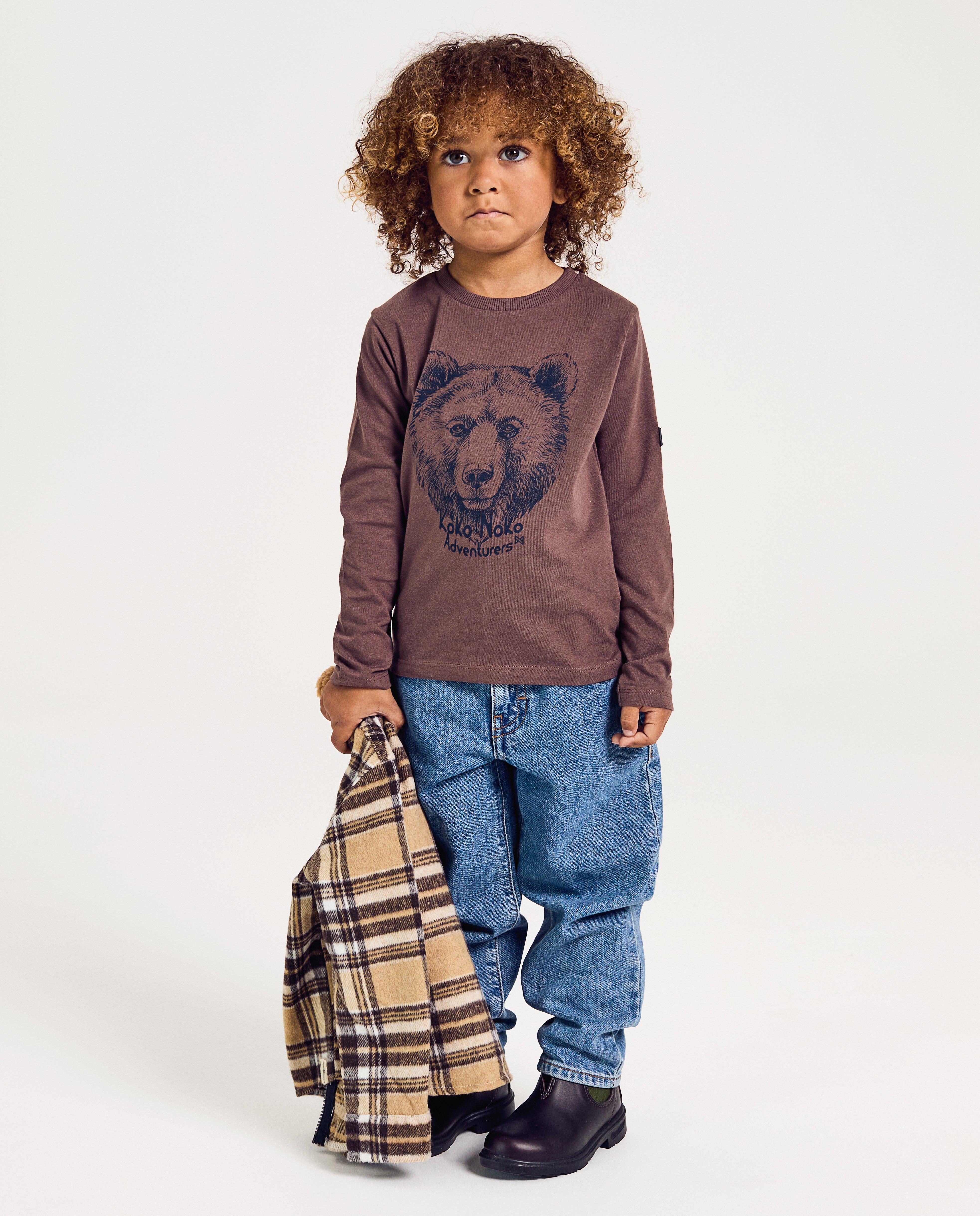 T-shirts - Longsleeve met berenprint