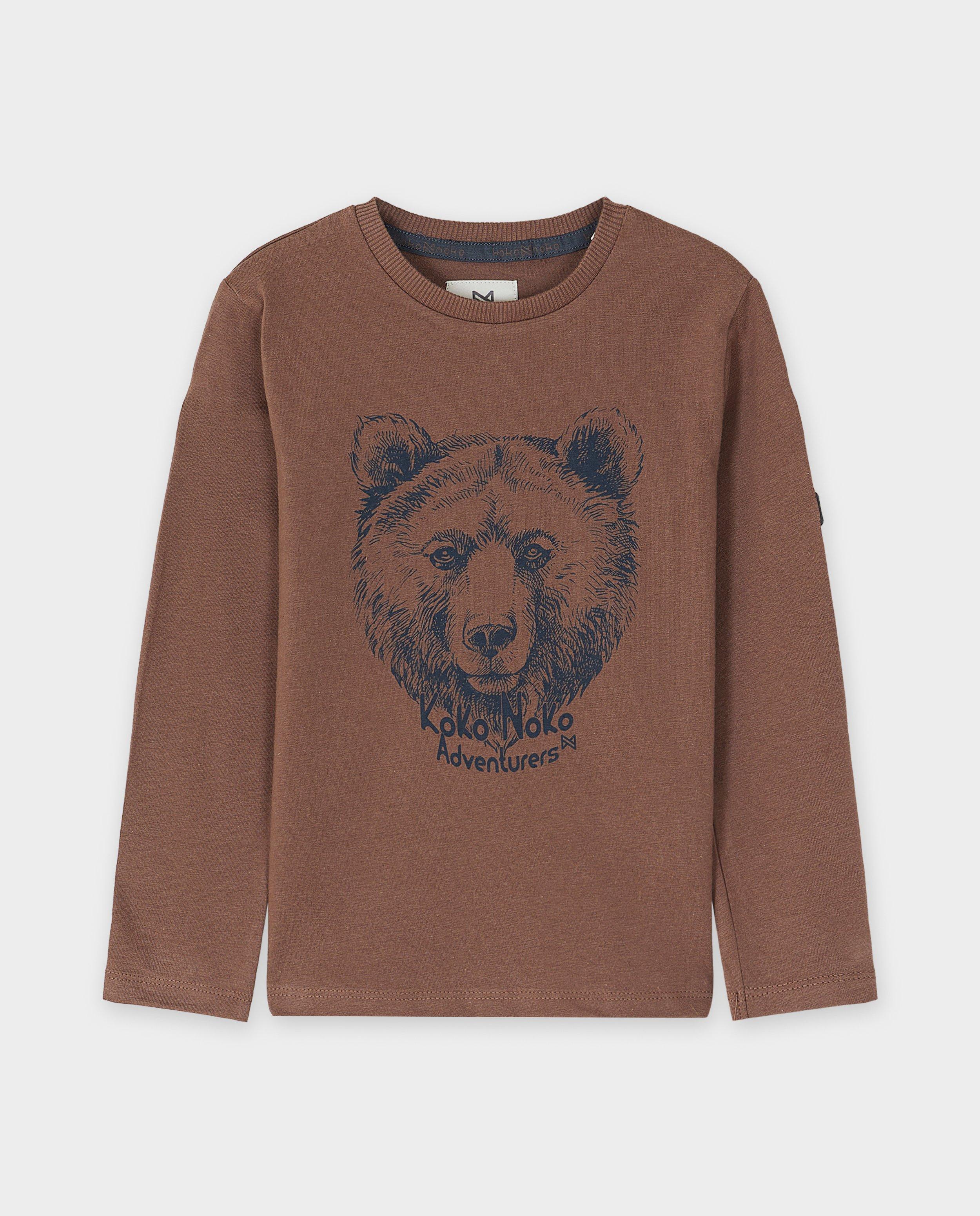 T-shirts - Longsleeve met berenprint