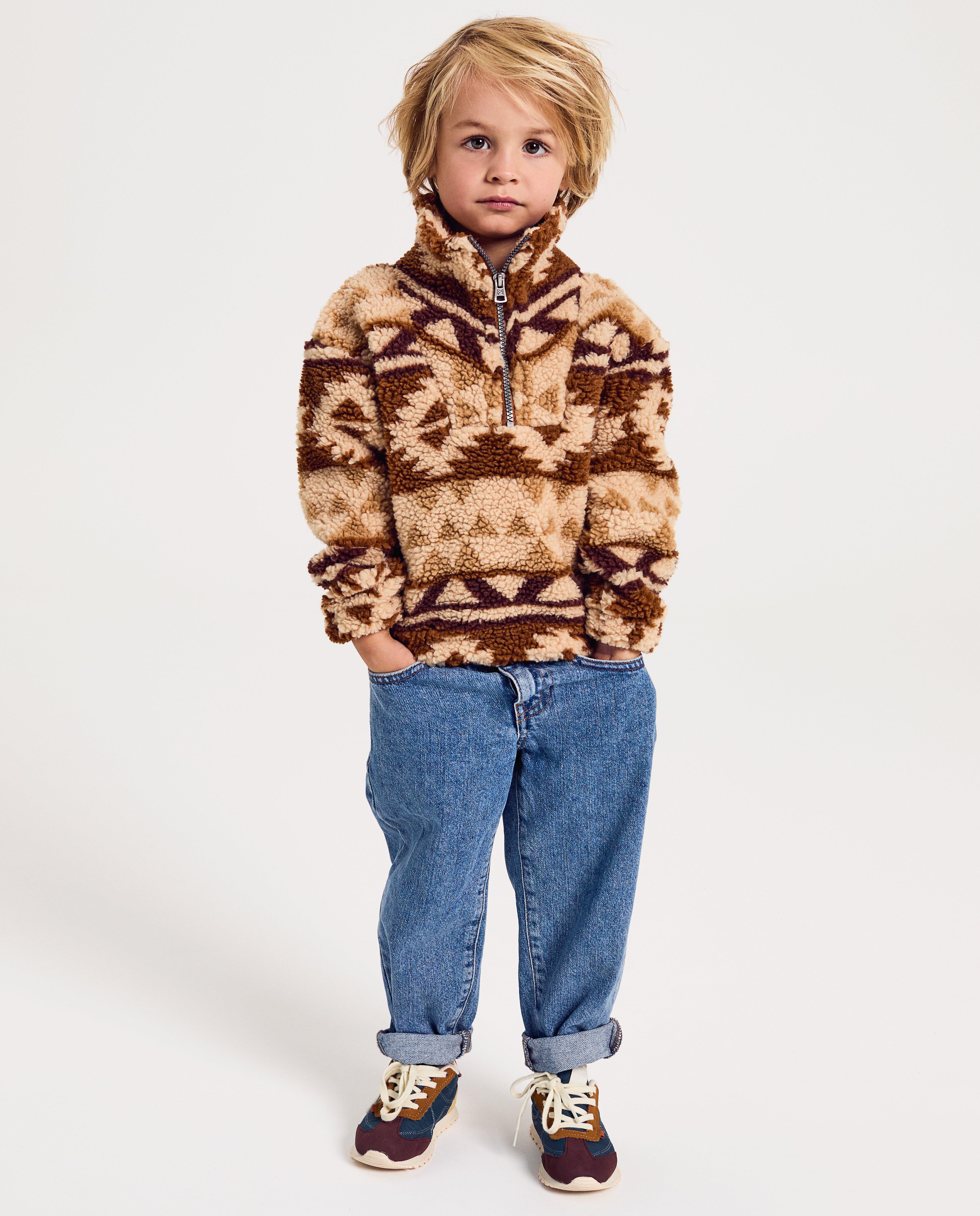 Sweaters - Teddy sweater met patroon