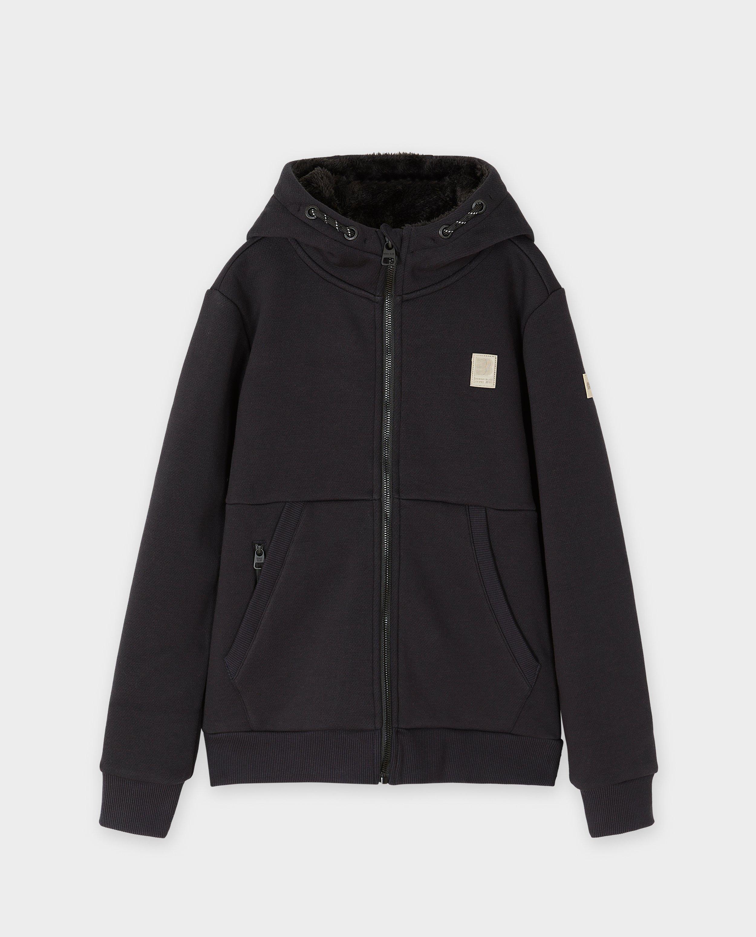 Sweatvest met teddy voering - Product Detail - donkerblauw - afbeelding nummer 4