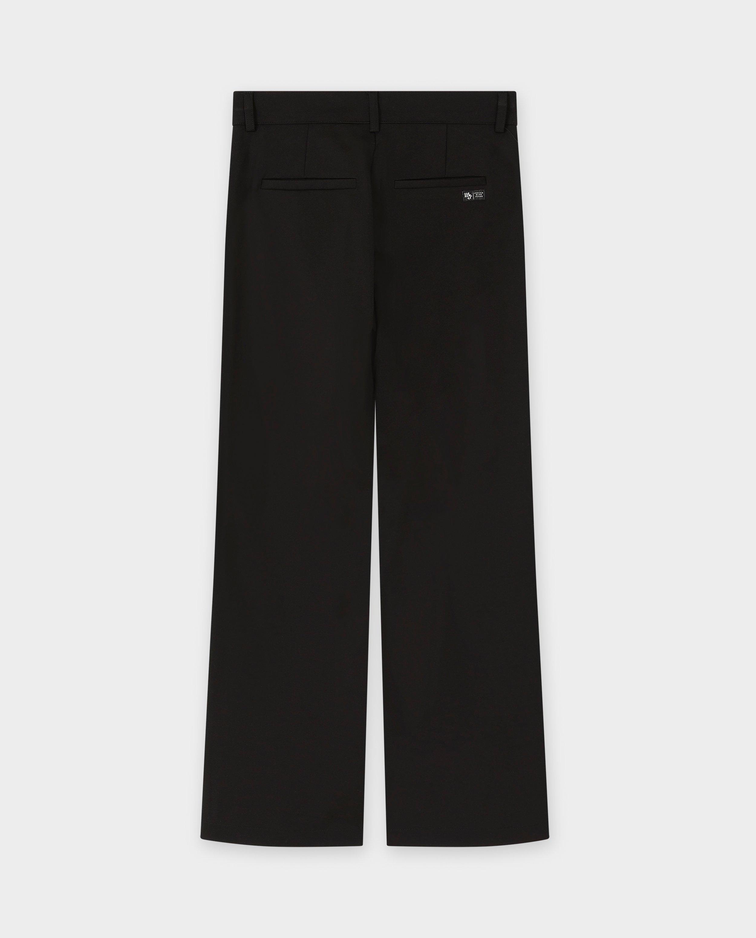 Broeken - Zwarte geklede broek, wide fit