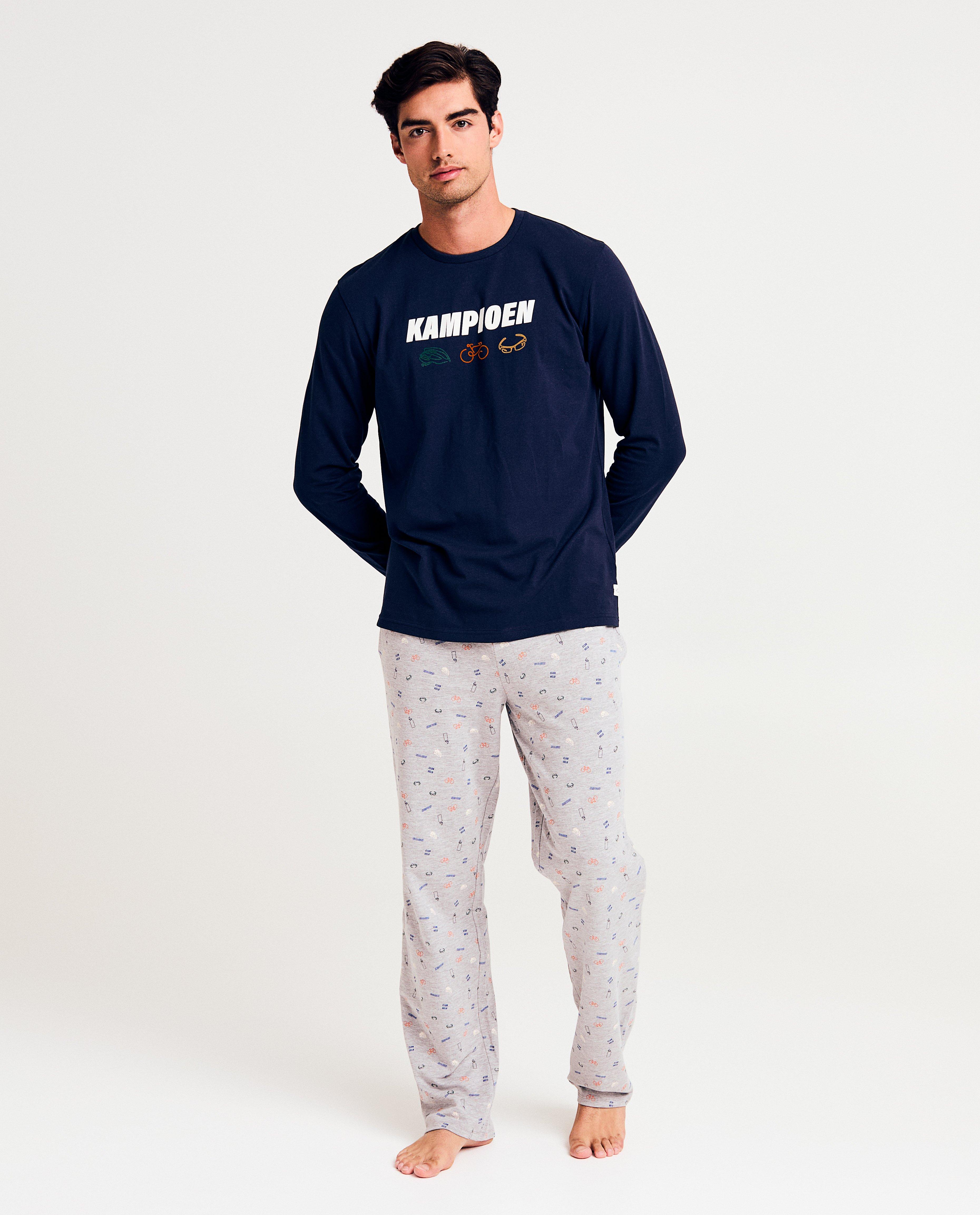 T-shirts - Blouse de pyjama en coton bio avec une inscription