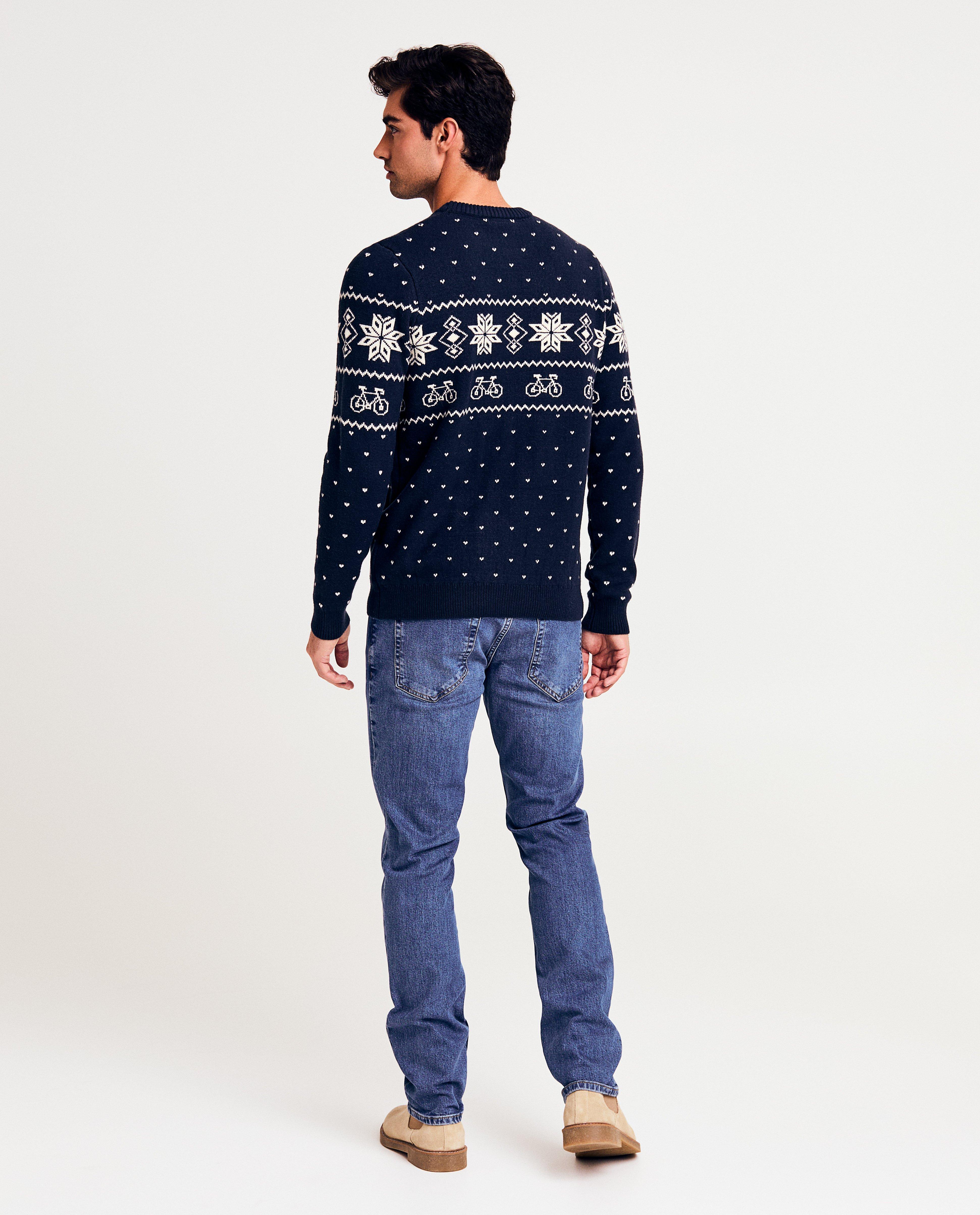 Pull de Noël à imprimé - Détails du produit - bleu foncé - image numéro 4