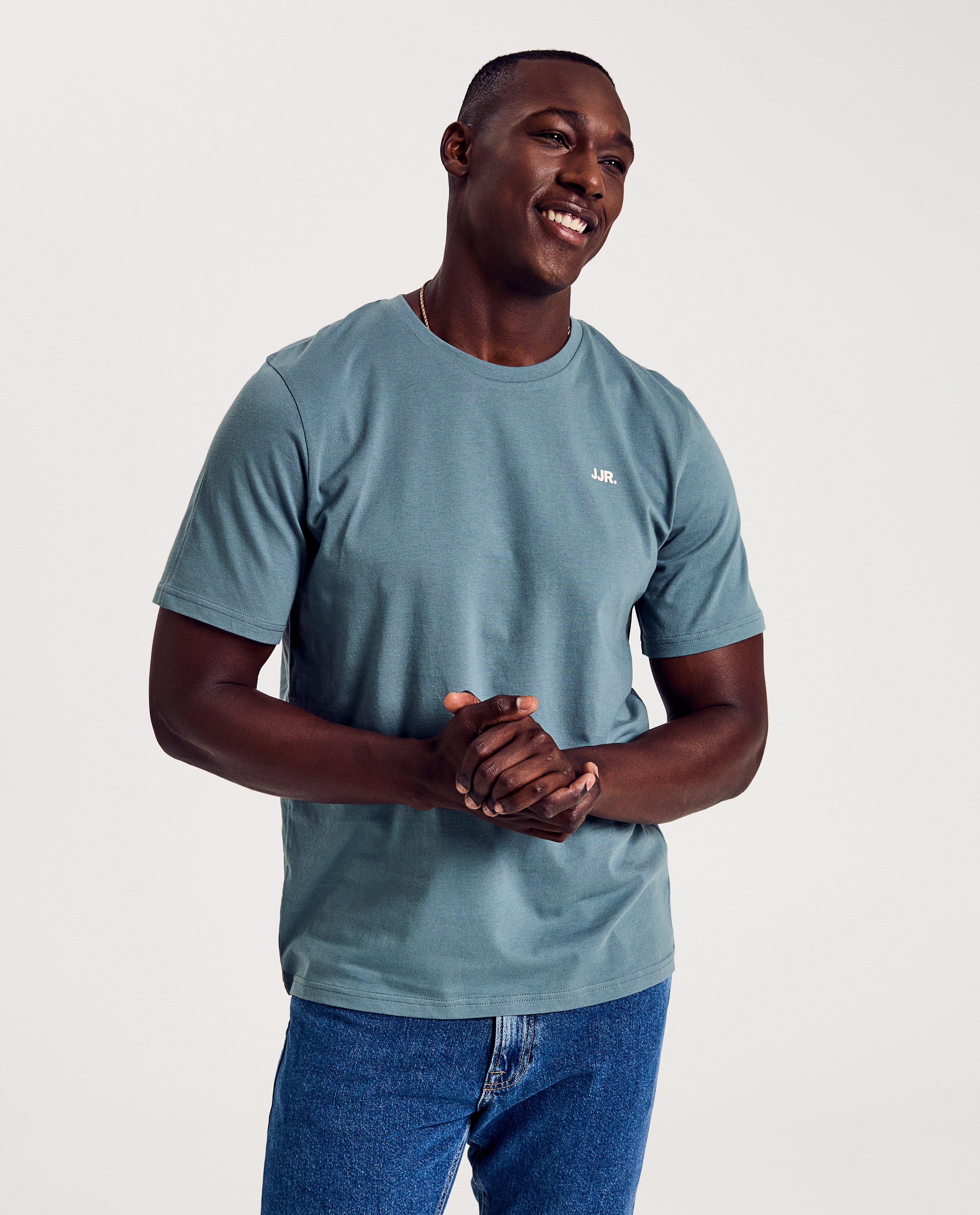 Groen T-shirt met opschrift - Product Detail - blauw - afbeelding nummer 1