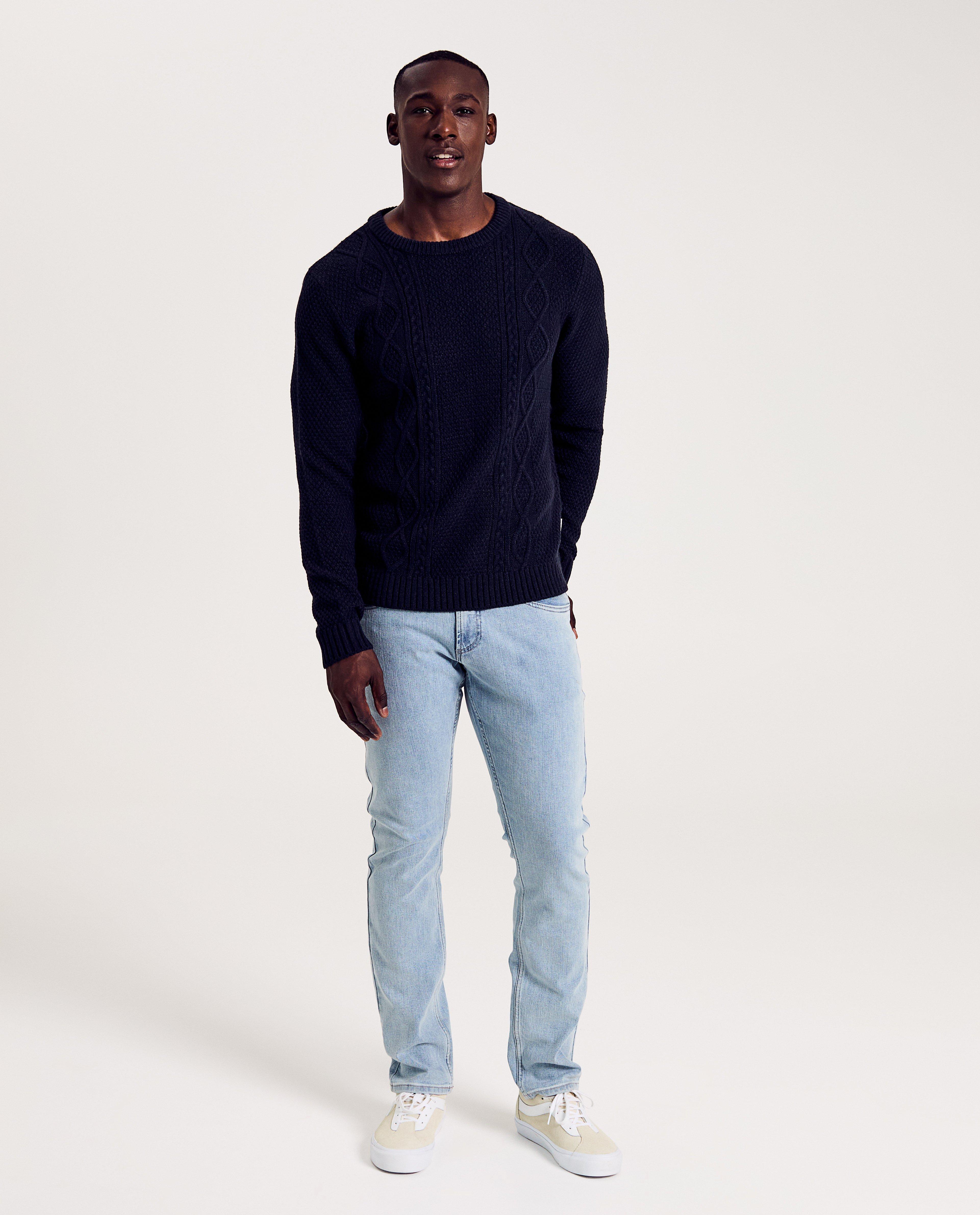 Trui met kabelpatroon - Product Detail - donkerblauw - afbeelding nummer 2