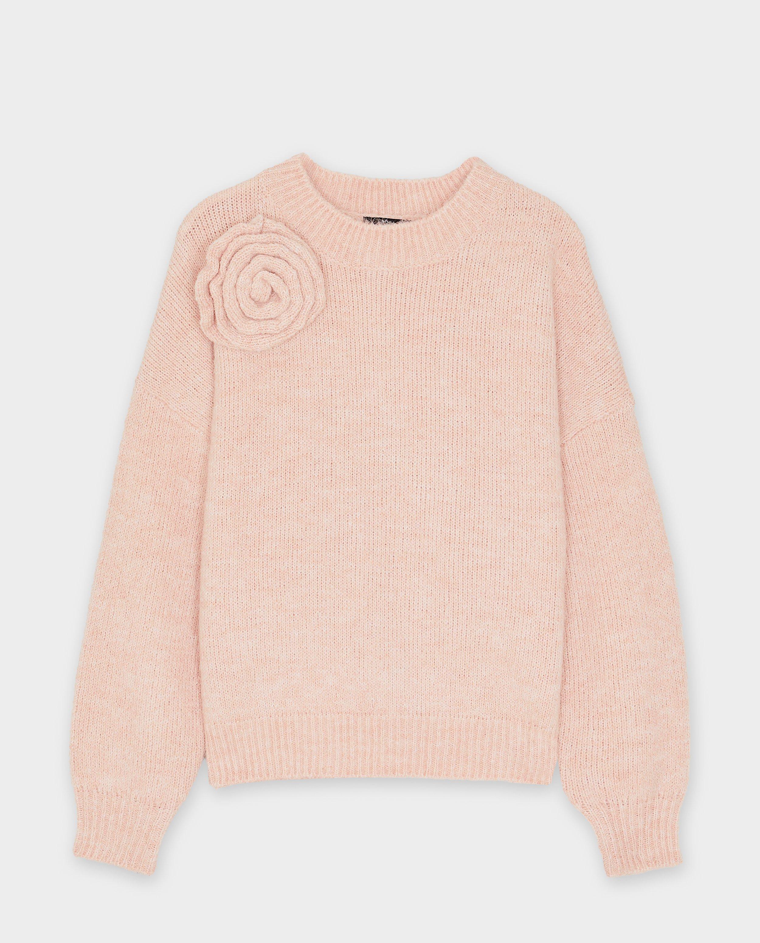 Trui met roos - Product Detail - lichtroze - afbeelding nummer 4