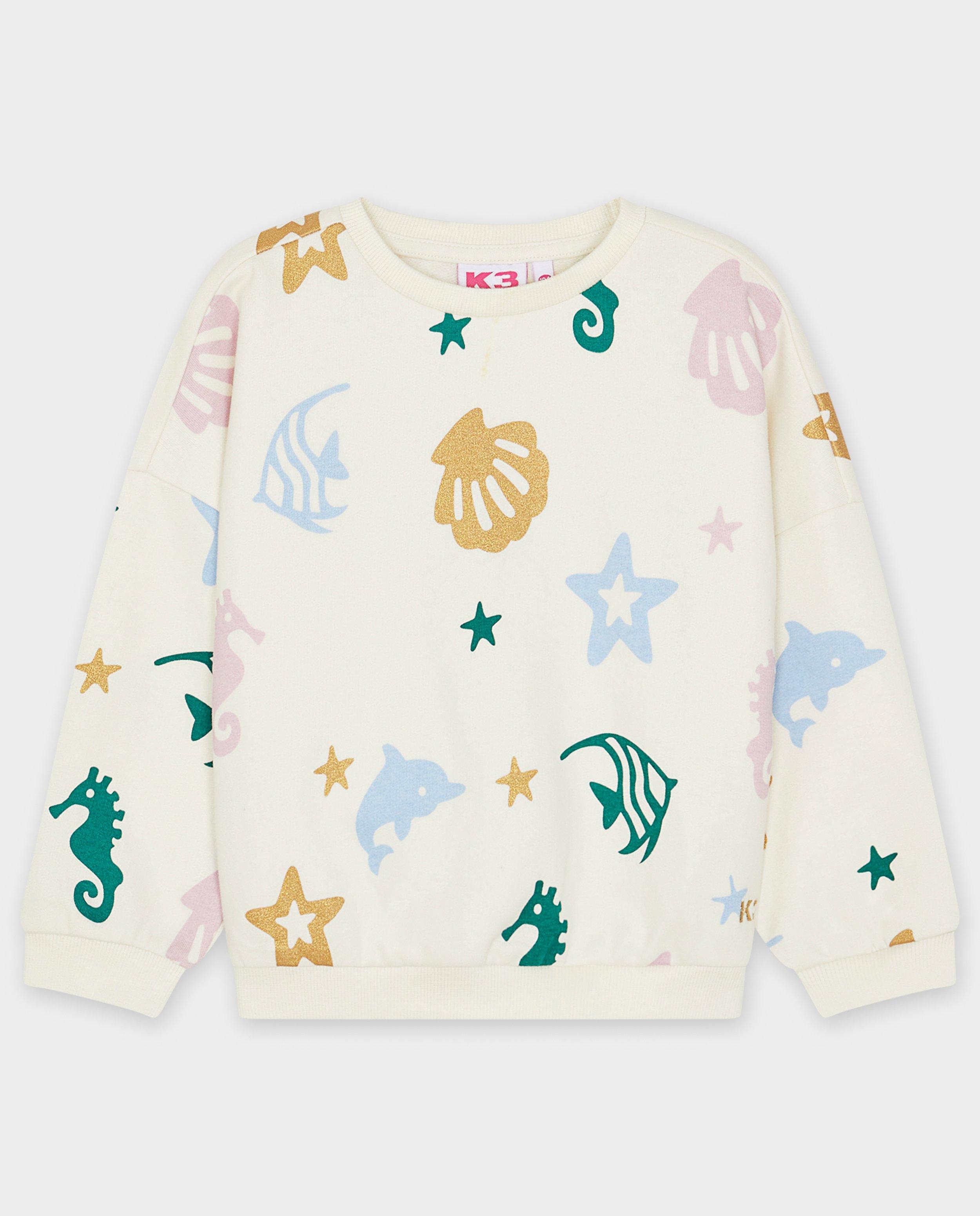 Sweaters - Sweater met print zeefiguren, maat 98-140