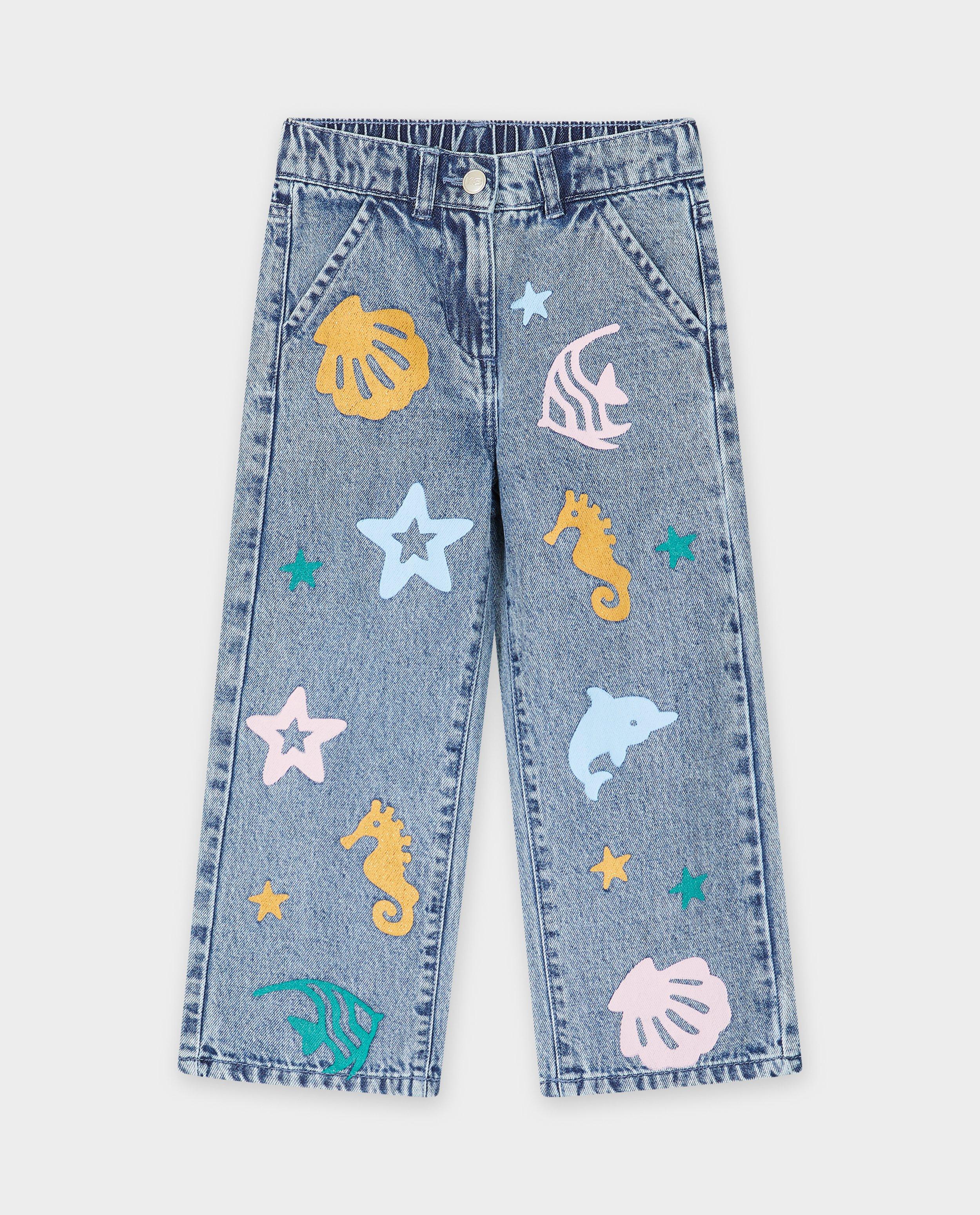 Jeans - Jeans met print, straight fit, maat 98-152