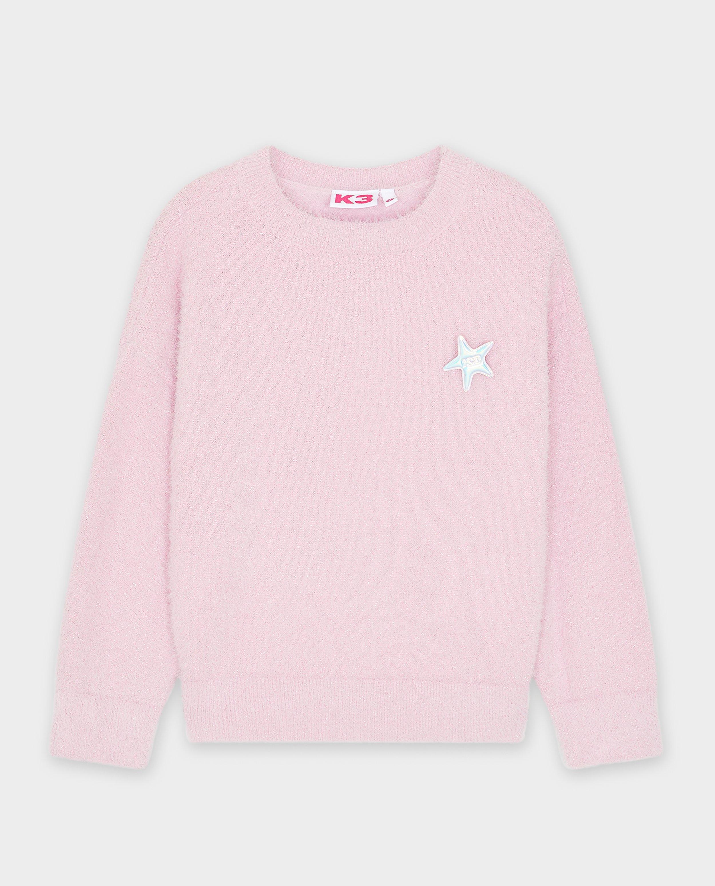 Pulls - Pull duveteux avec une broche métallisée, taille 98-152