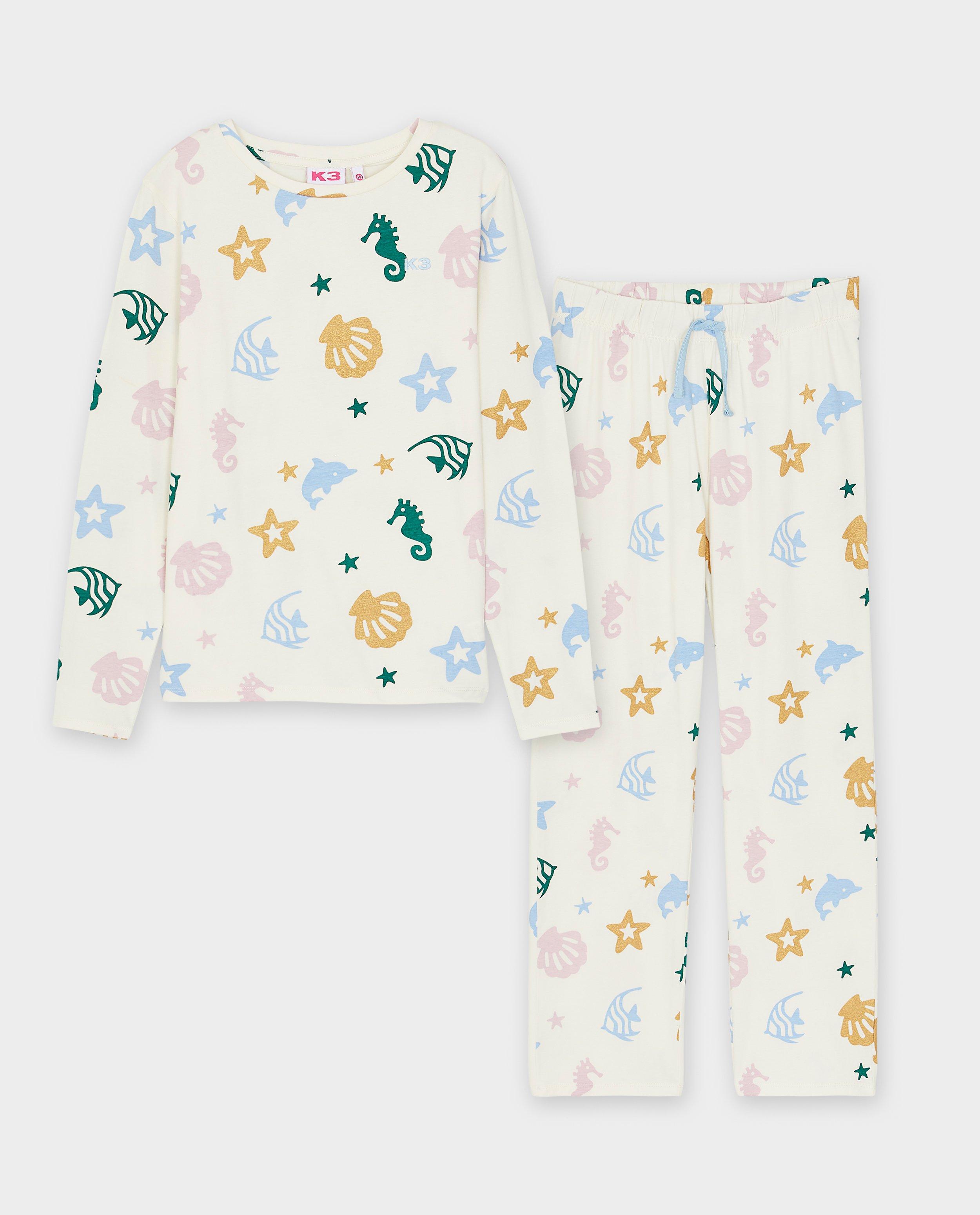 Nachtkleding - Pyjama met print zeefiguren, maat 98-152