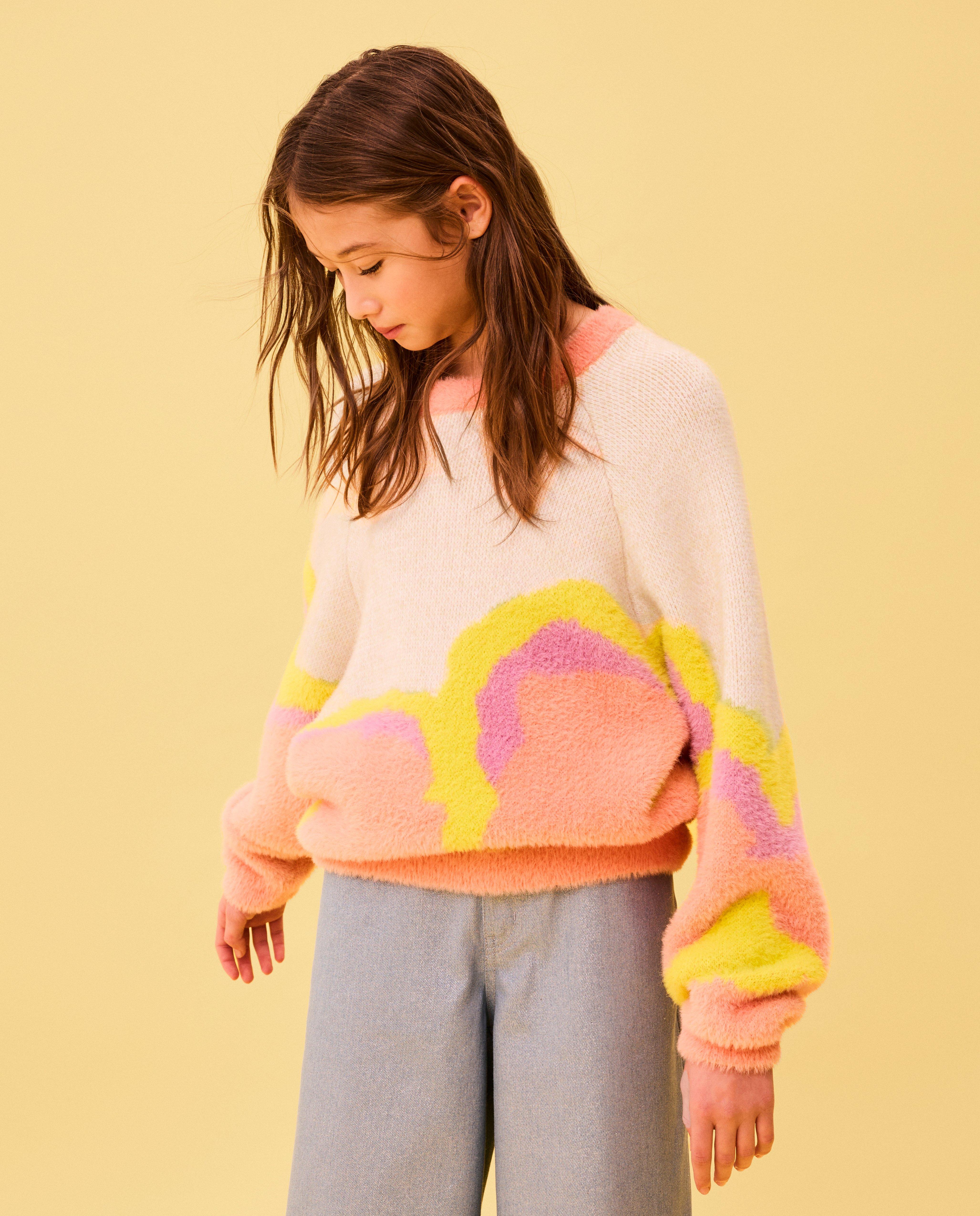 Trui met abstracte bloemenprint, Special occasions - Product Detail - wit - afbeelding nummer 1