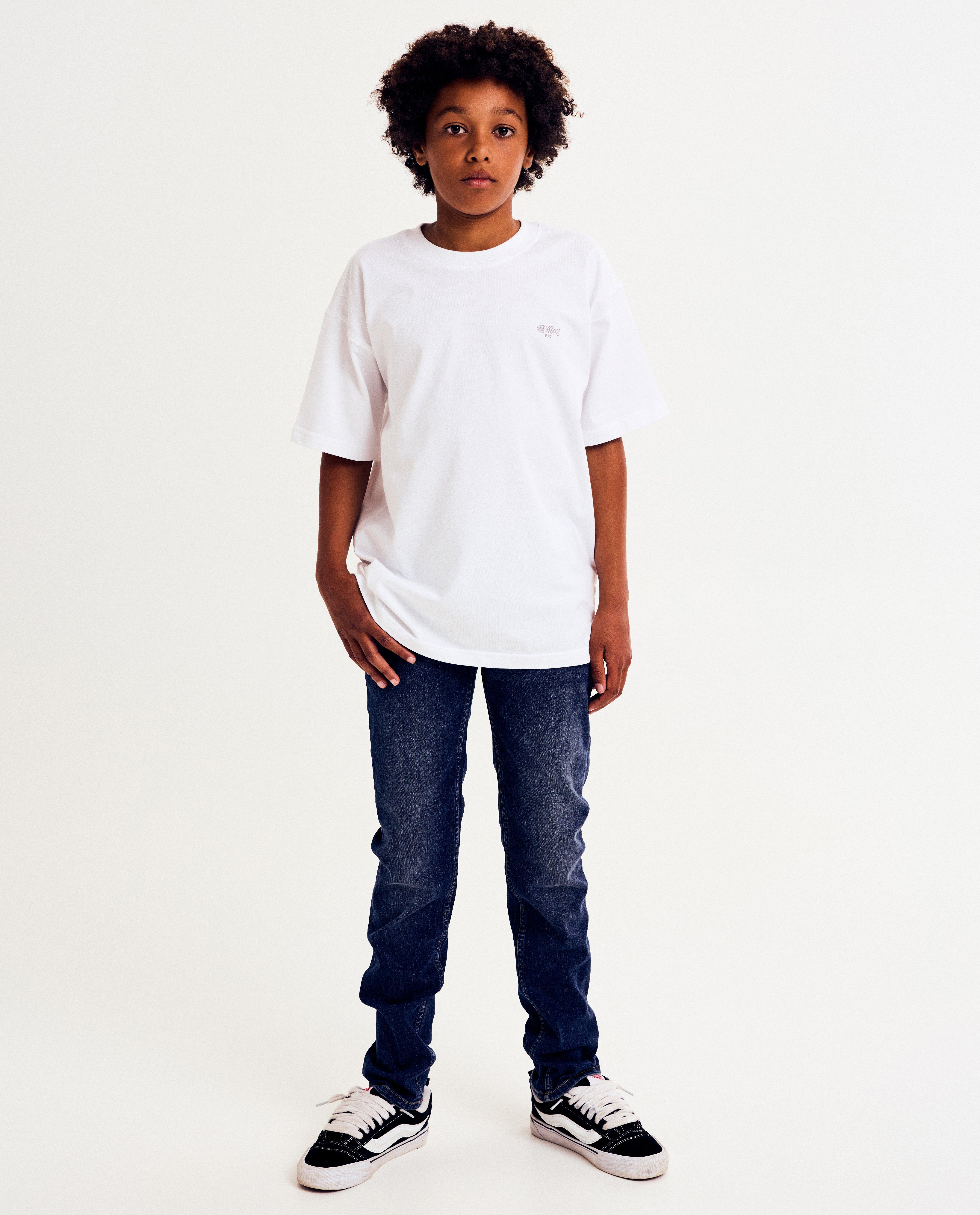 Donkerblauwe jeans, straight fit - null - Fish & Chips