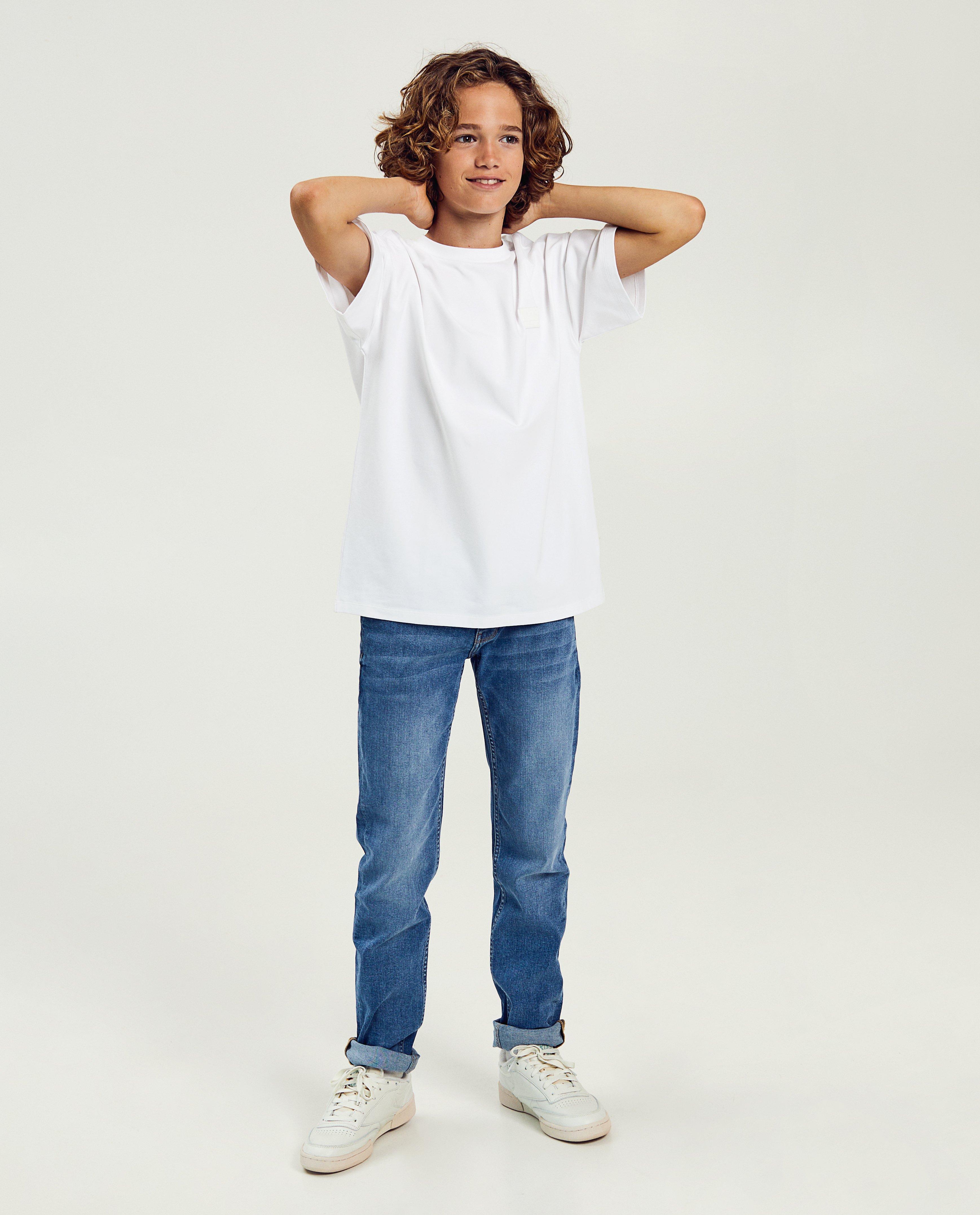 Blauwe jeans, straight fit - null - Fish & Chips