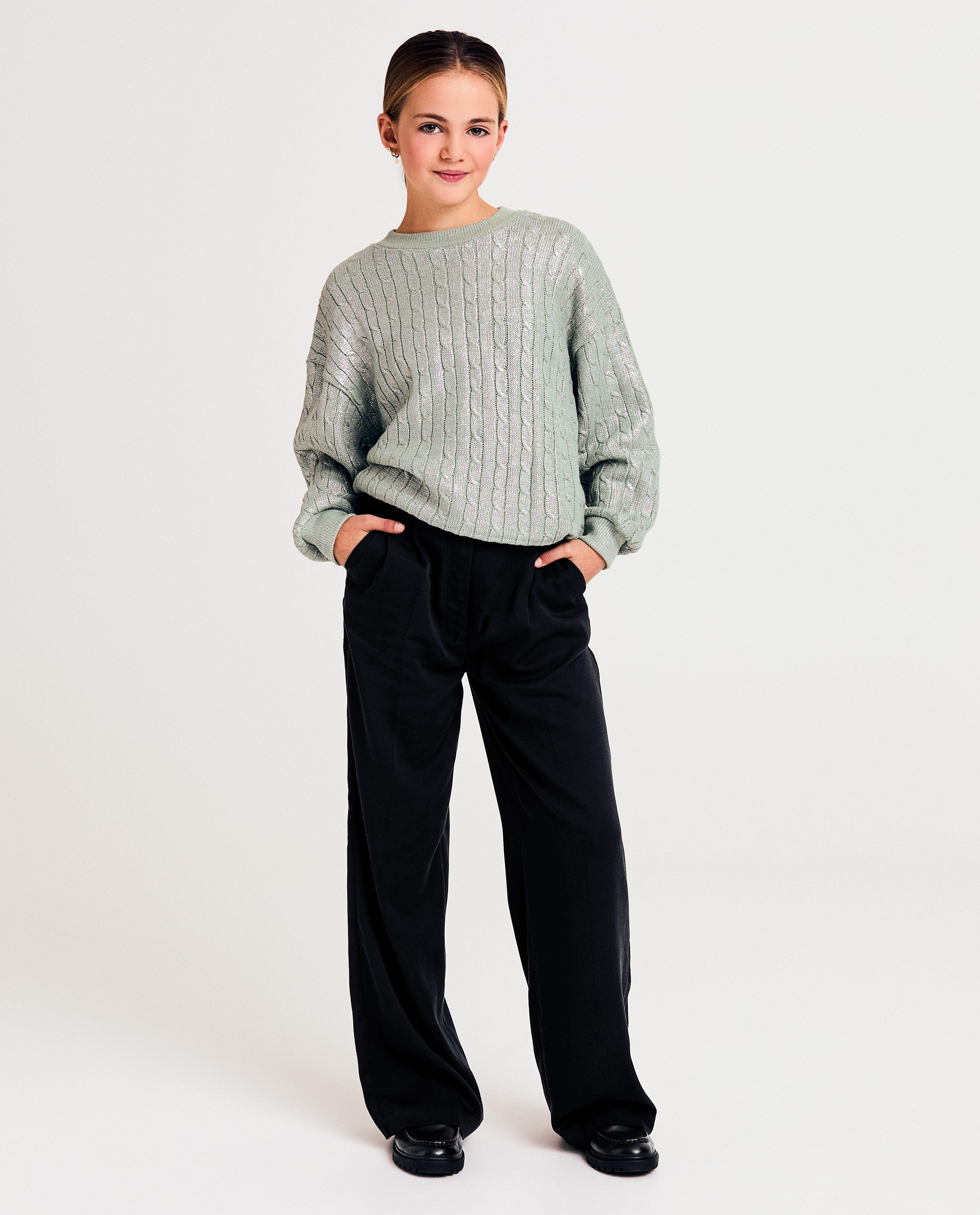 Geklede broek, wide fit, 128-170 - null - Fish & Chips