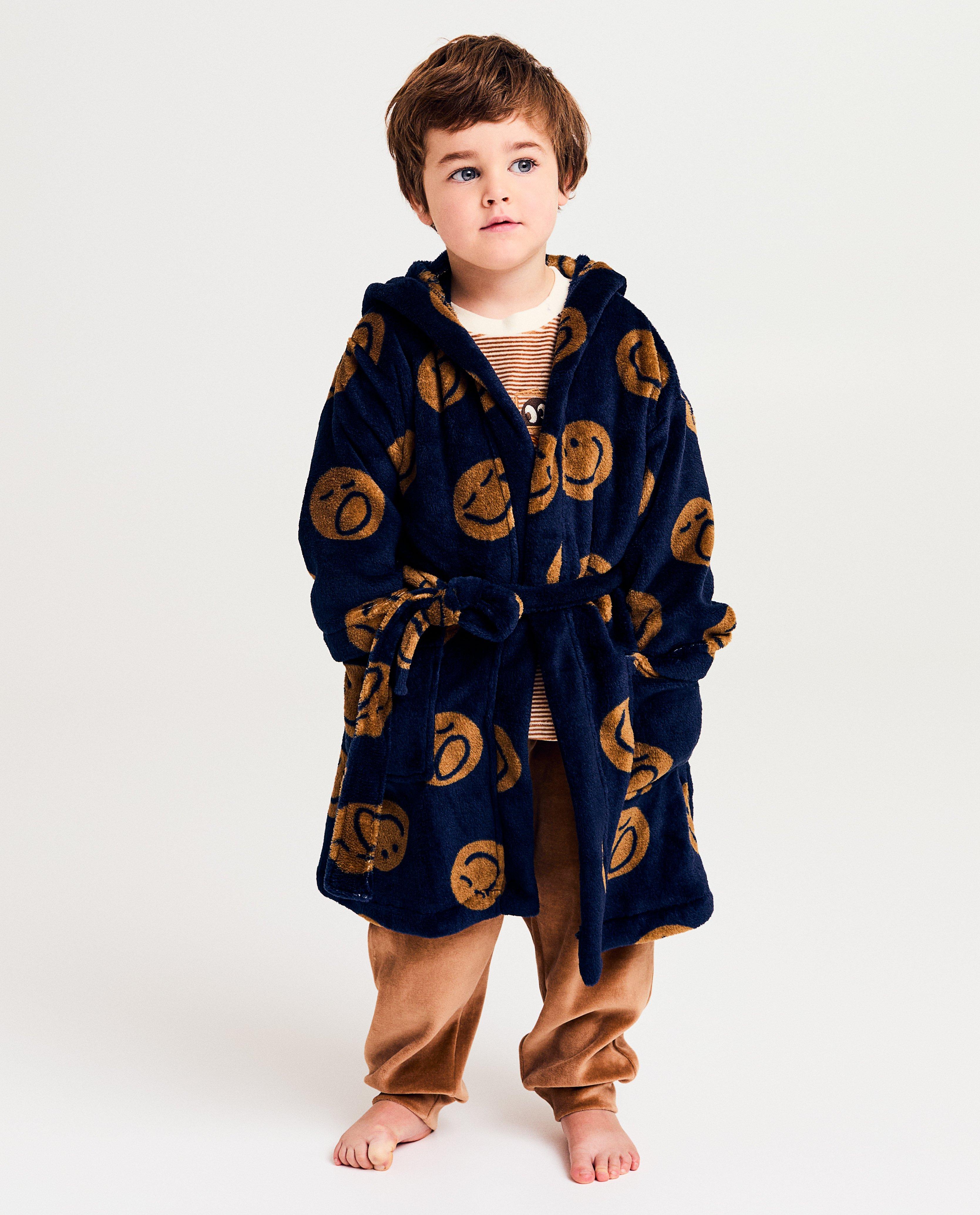 Badjas met smileyprint - null - Kidz Nation
