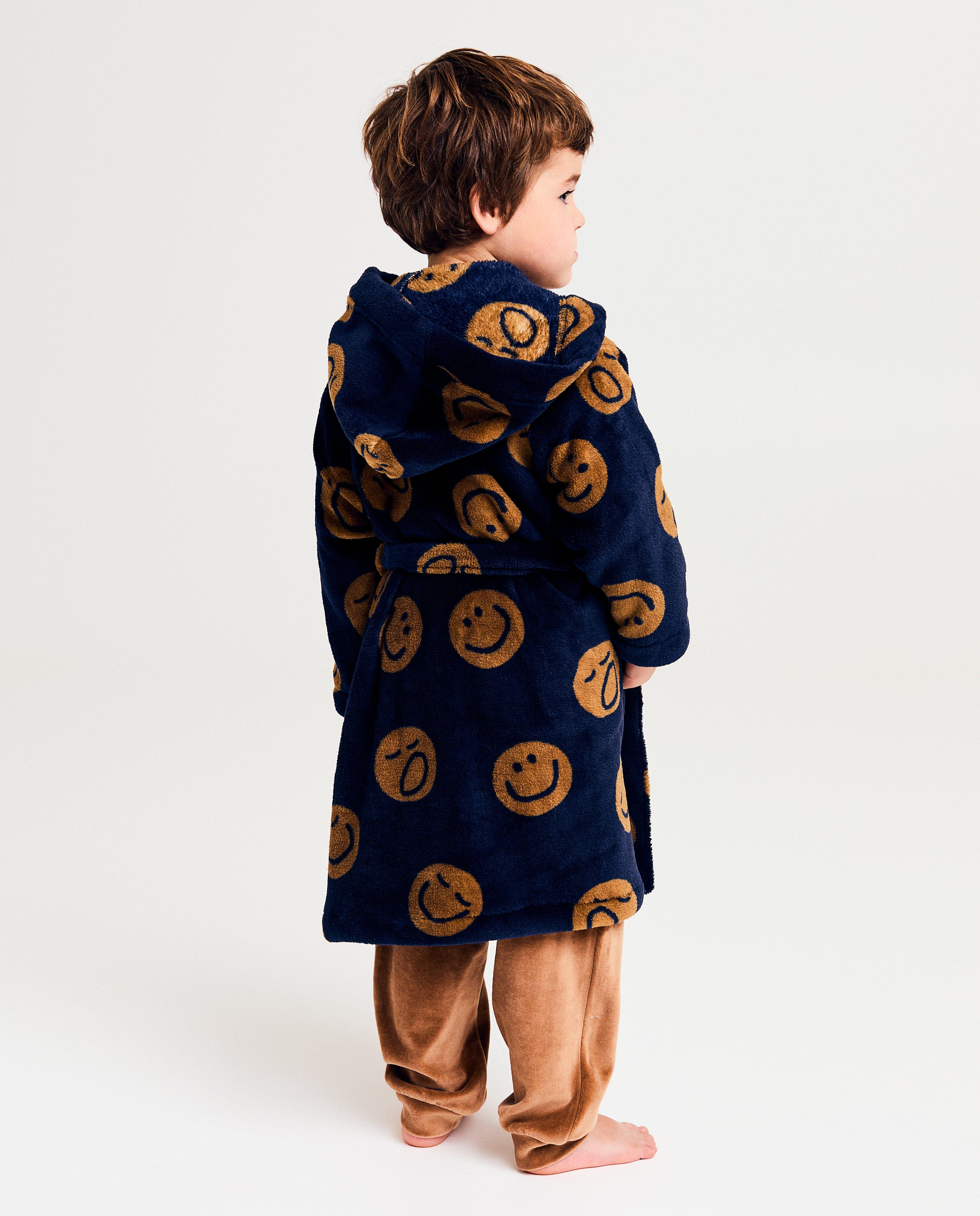 Nachtkleding - Badjas met smileyprint