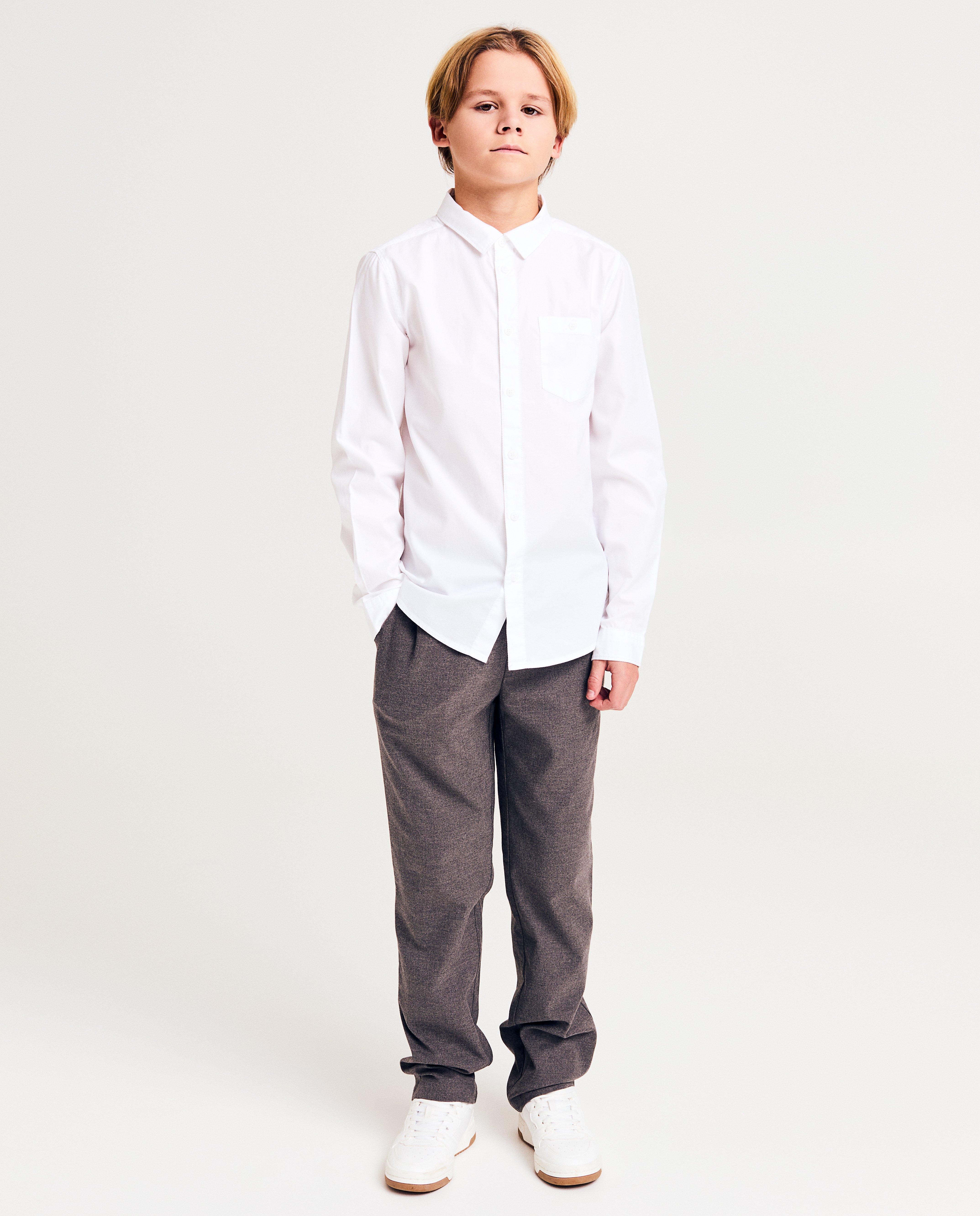 Grijze broek, relaxed fit, 128-170 - Product Detail - donkergrijs - afbeelding nummer 1