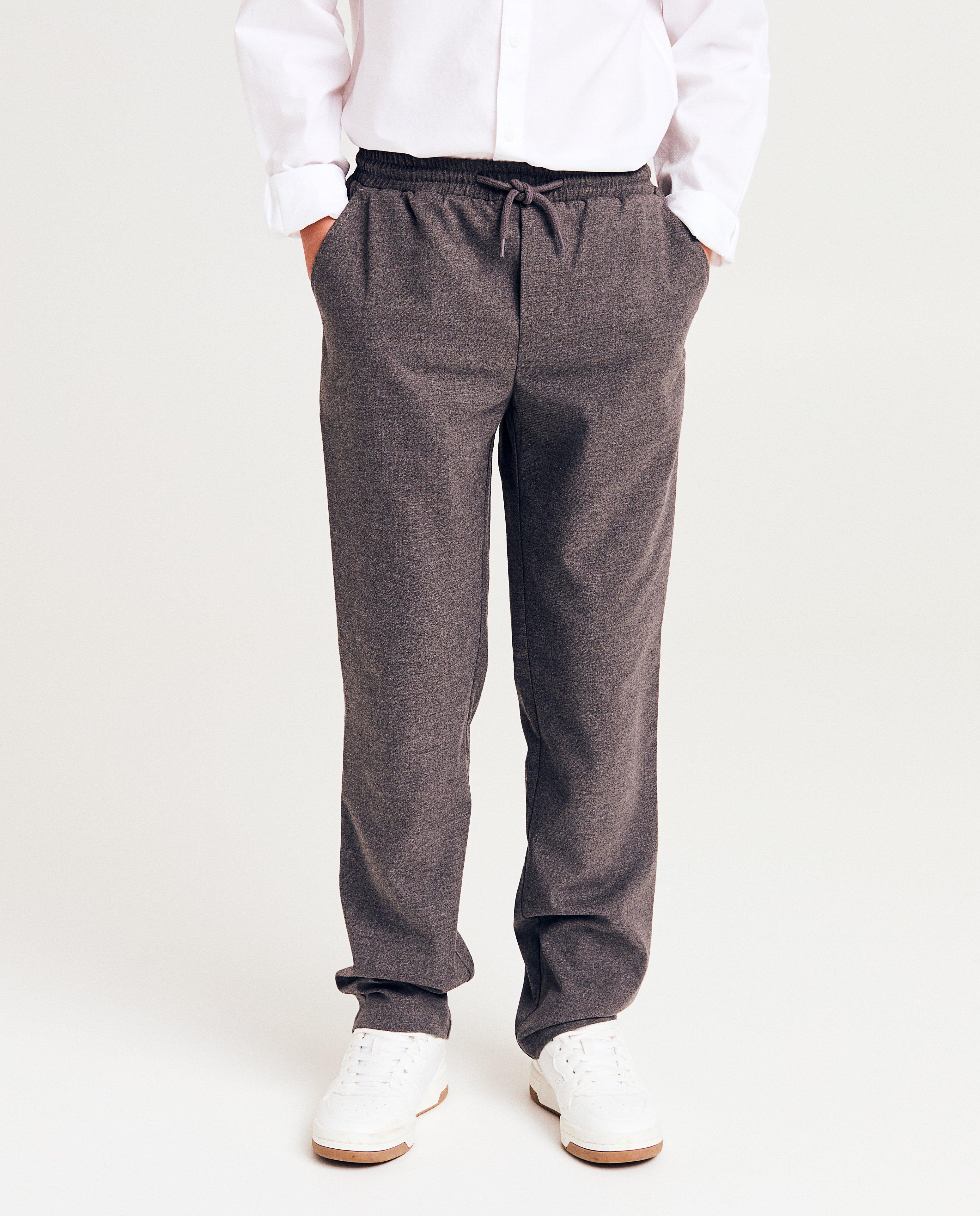 Broeken - Grijze broek, relaxed fit, 128-170