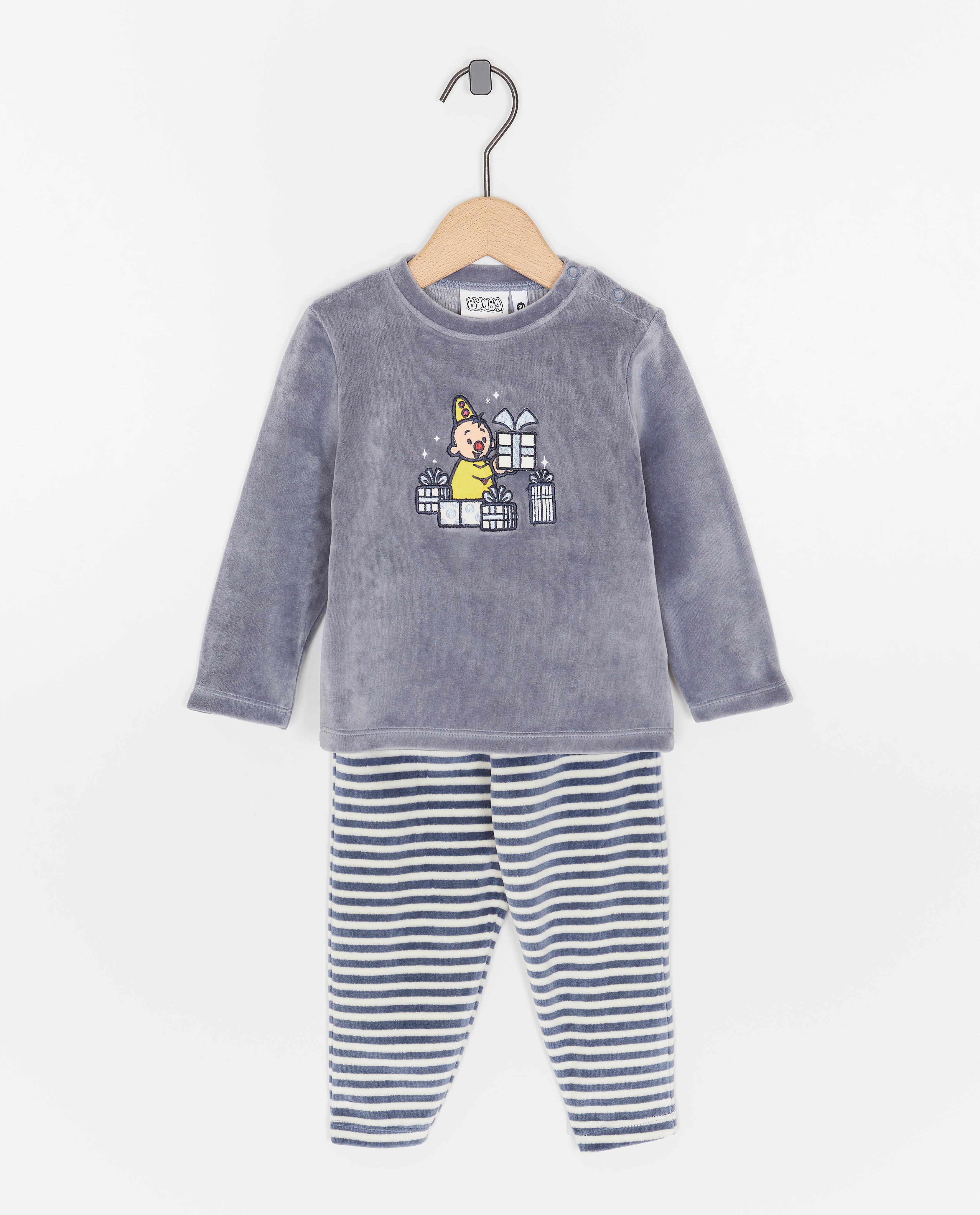 Fluwelen pyjama met print Bumba - null - Bumba