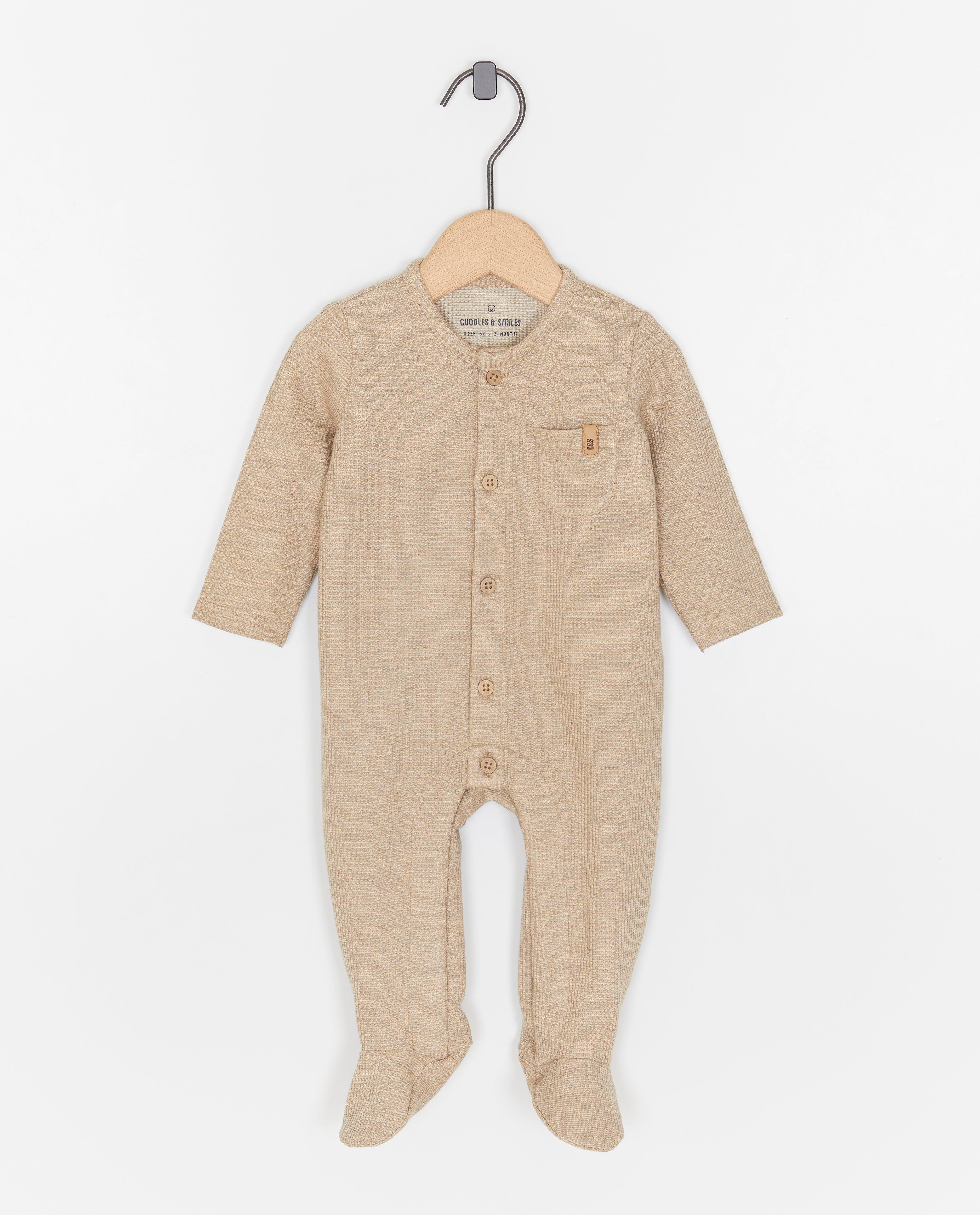 Combinaison chenille avec structure gaufrée - null - Newborn 50-68