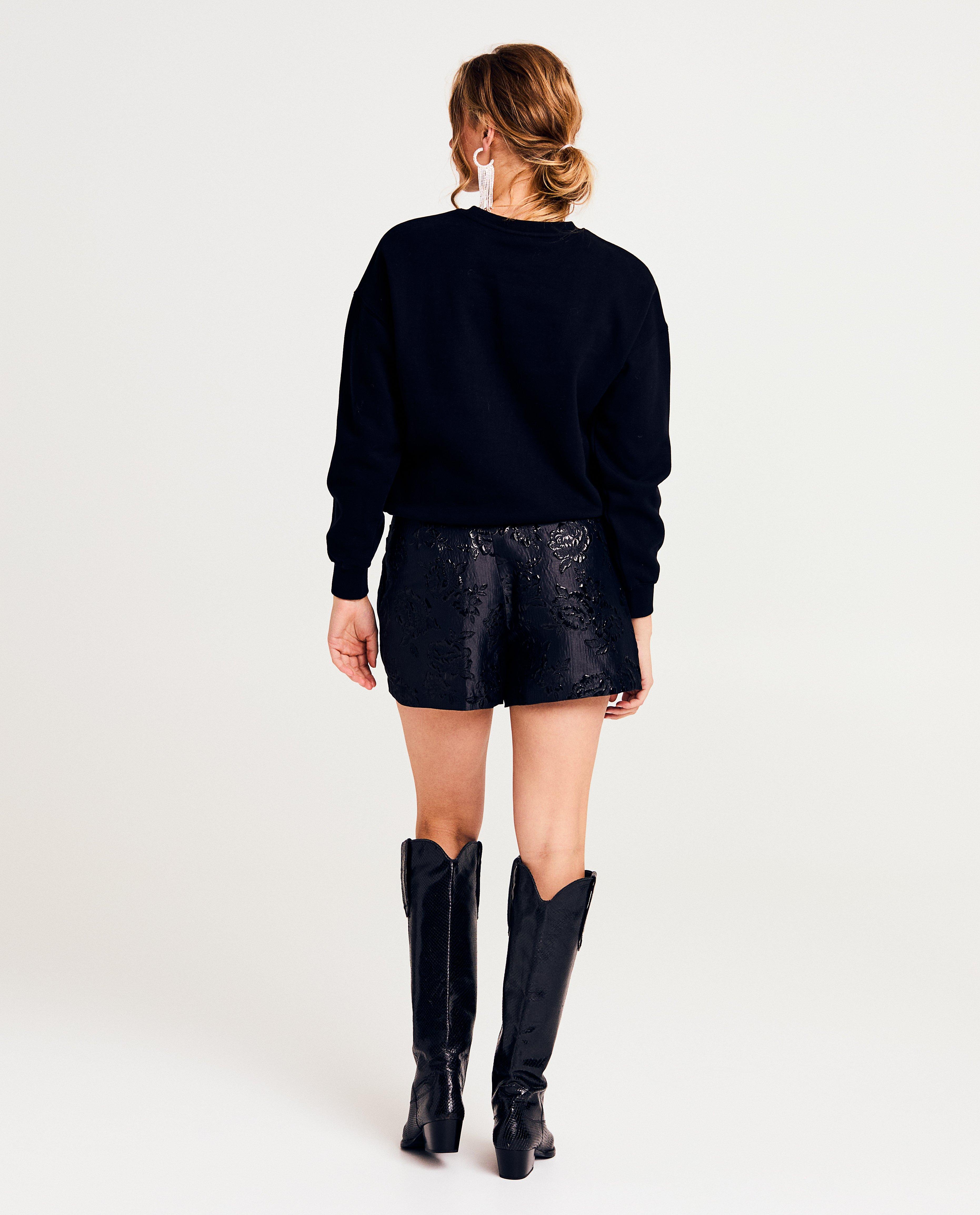Shorten - Skort van jacquard met bloemen