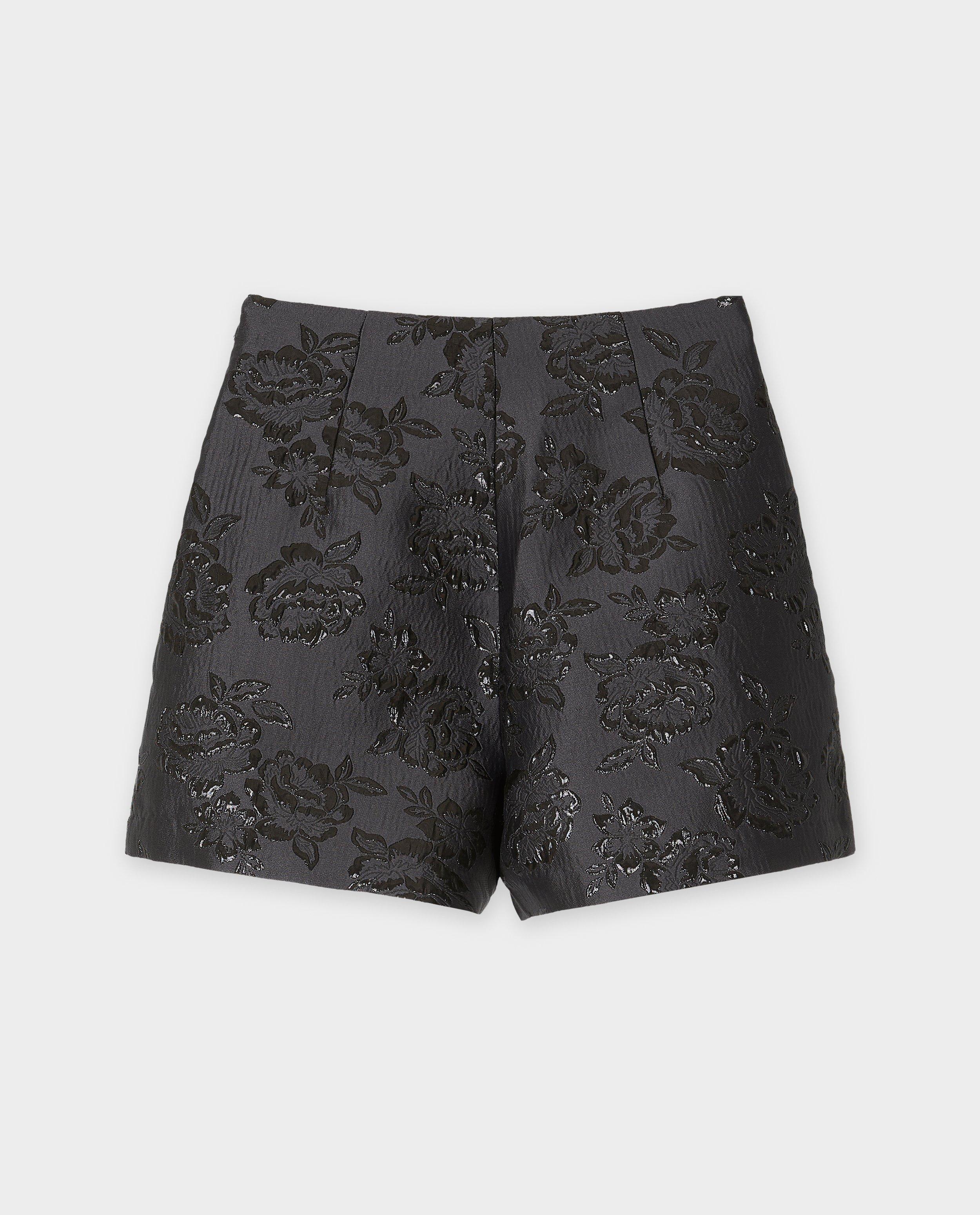 Shorten - Skort van jacquard met bloemen