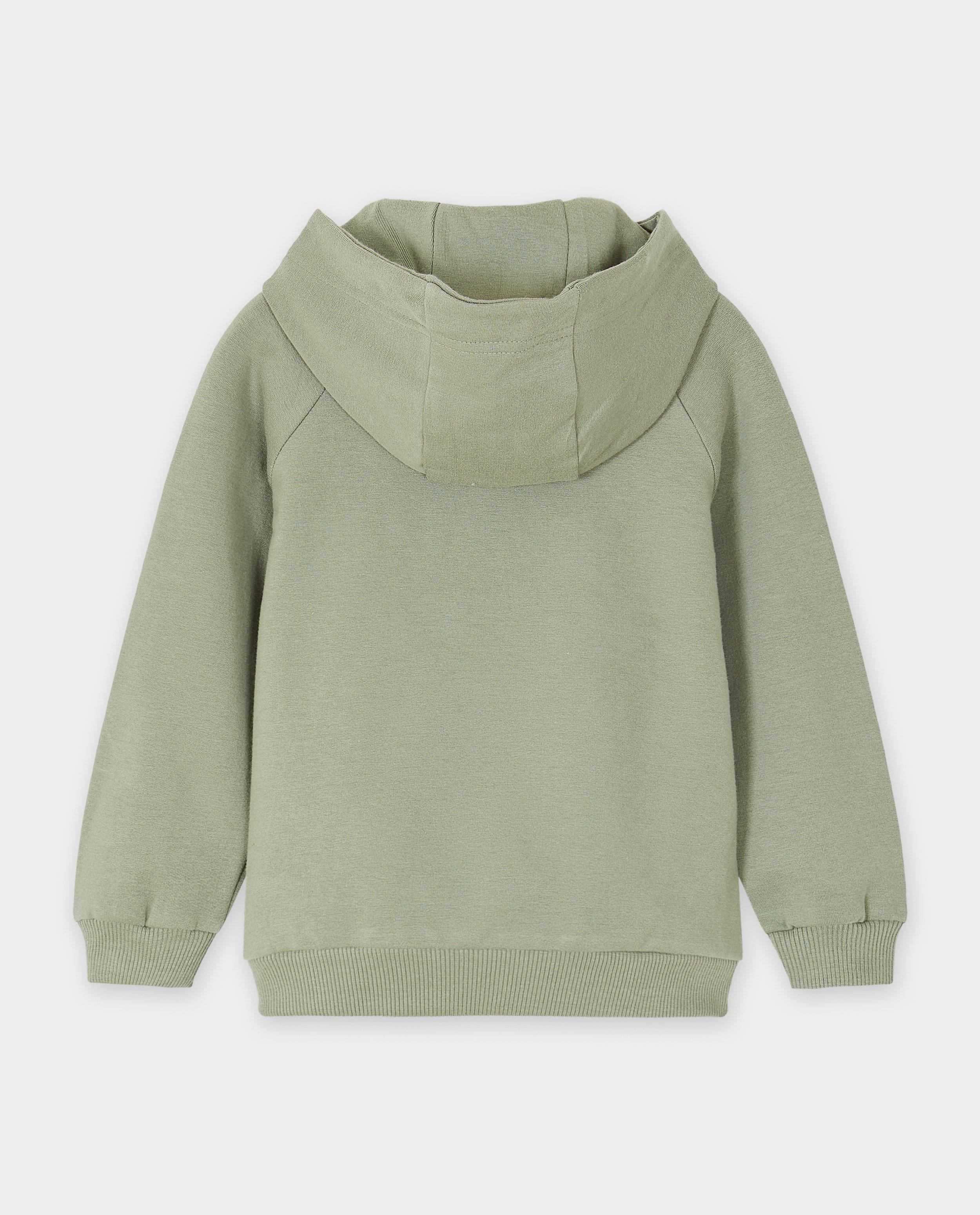 Sweaters - Hoodie met monstertje van bouclé