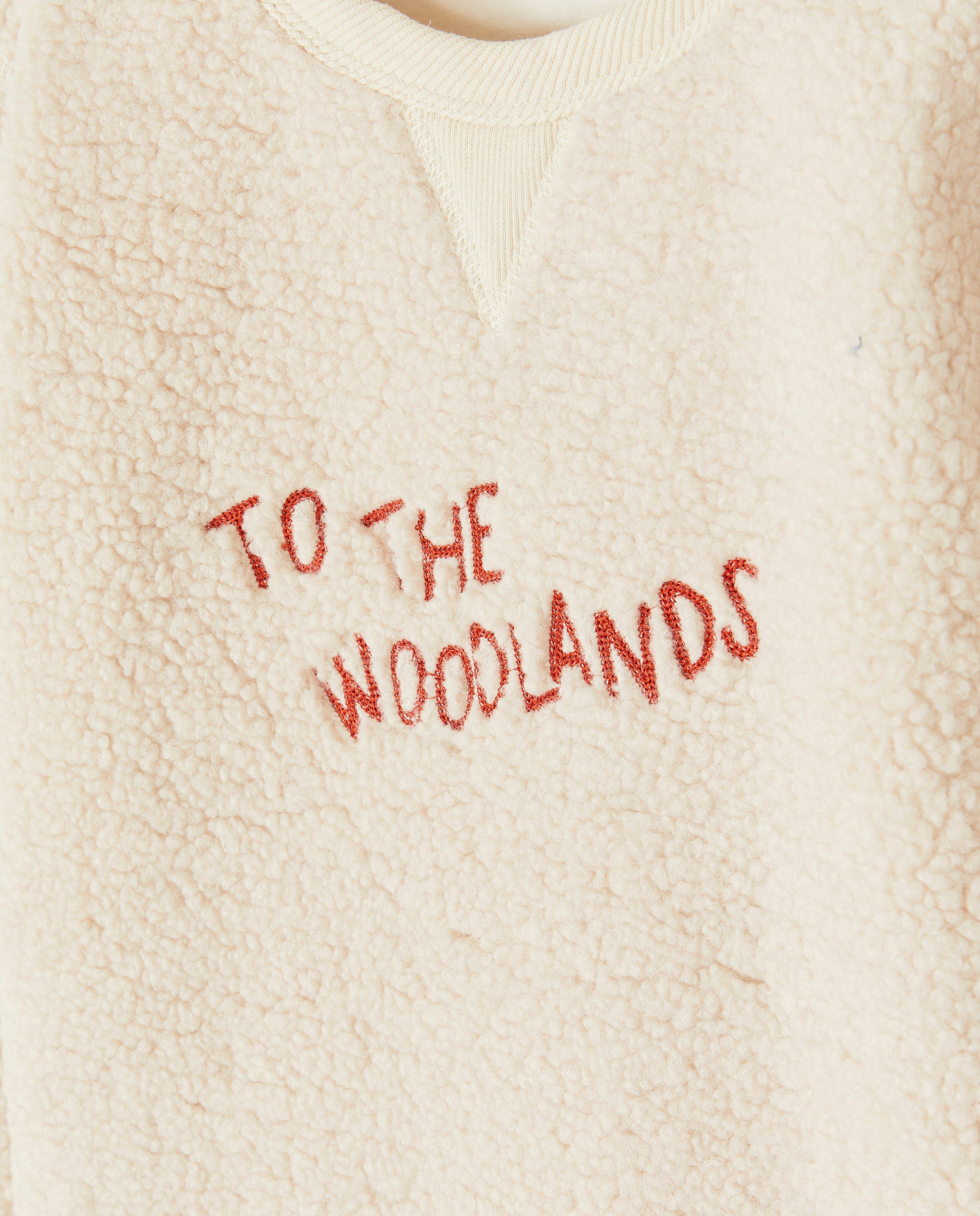 Sweaters - Teddy sweater met geborduurd opschrift