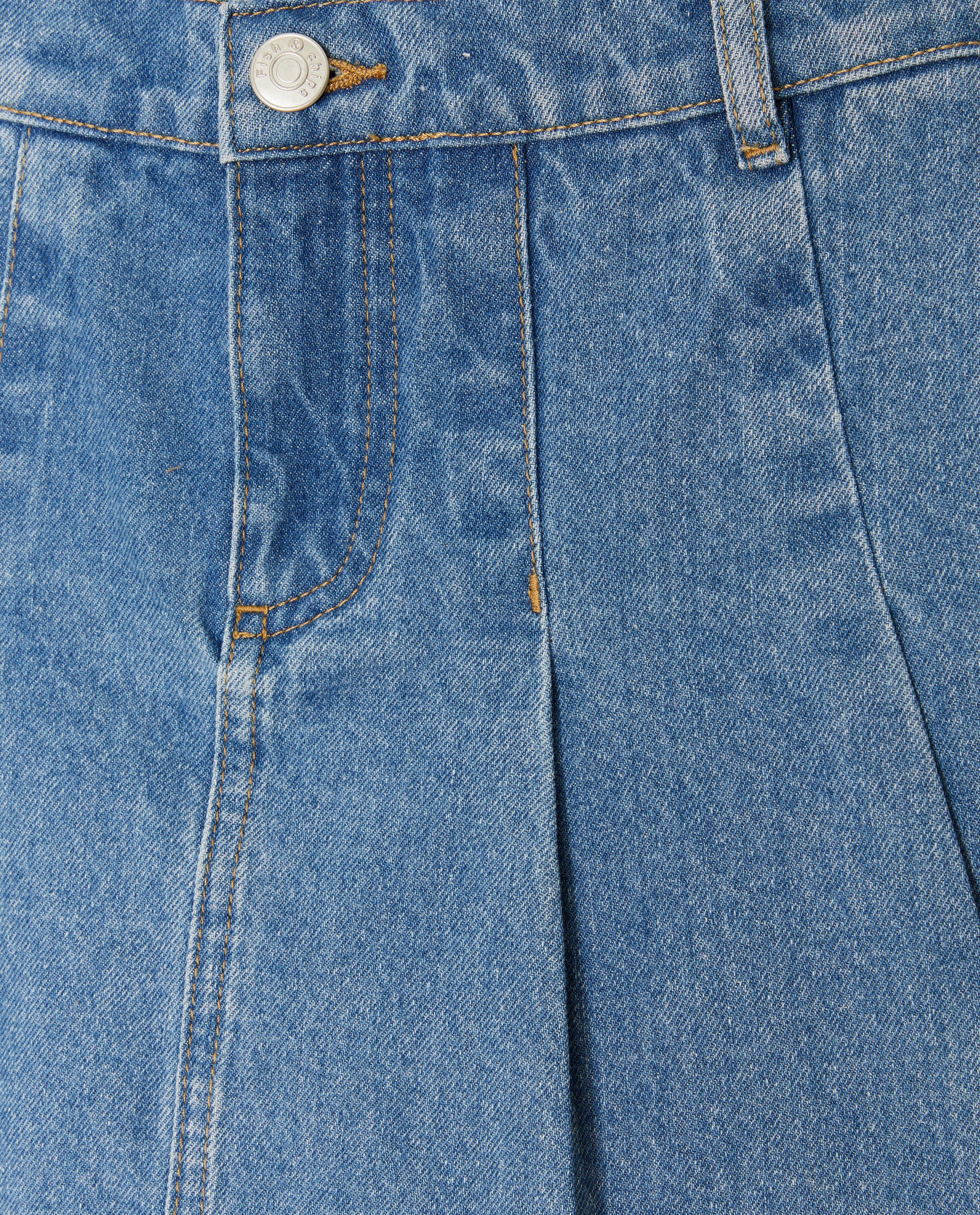 Rokken - Blauwe jeansskort