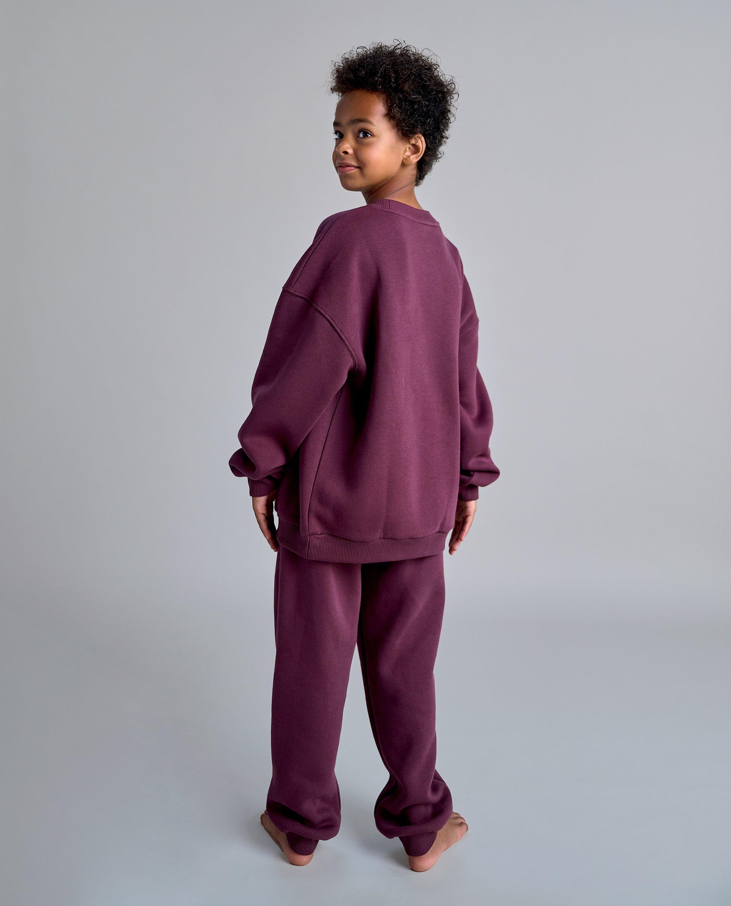 Donkerpaarse sweater maat 116 170 unisex