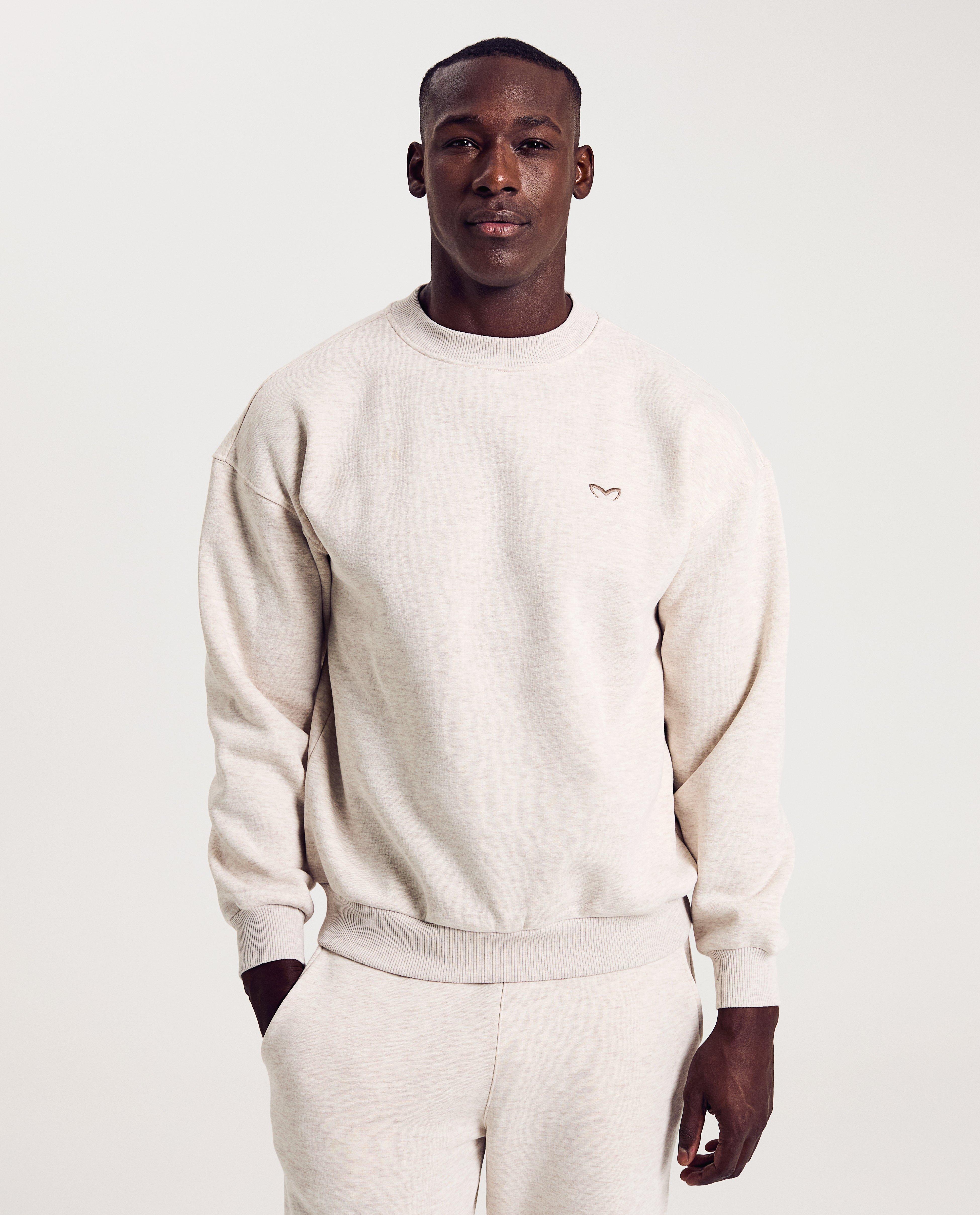 Sweats - Sweat beige, taille XS-XL, unisexe